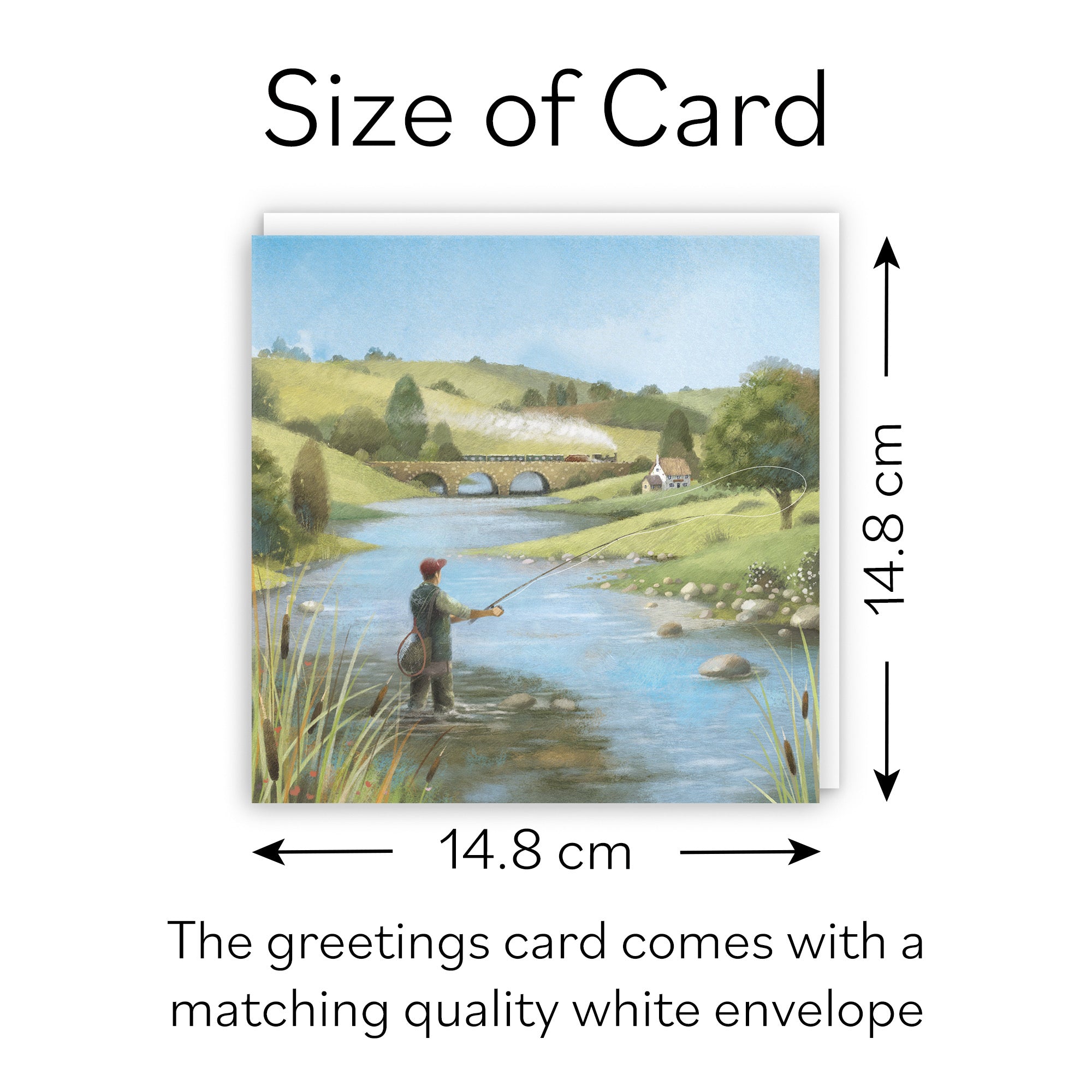Fly Fishing Blank Any Occasion Card Milo's Gallery - Default Title (B0CQWRNKVB)