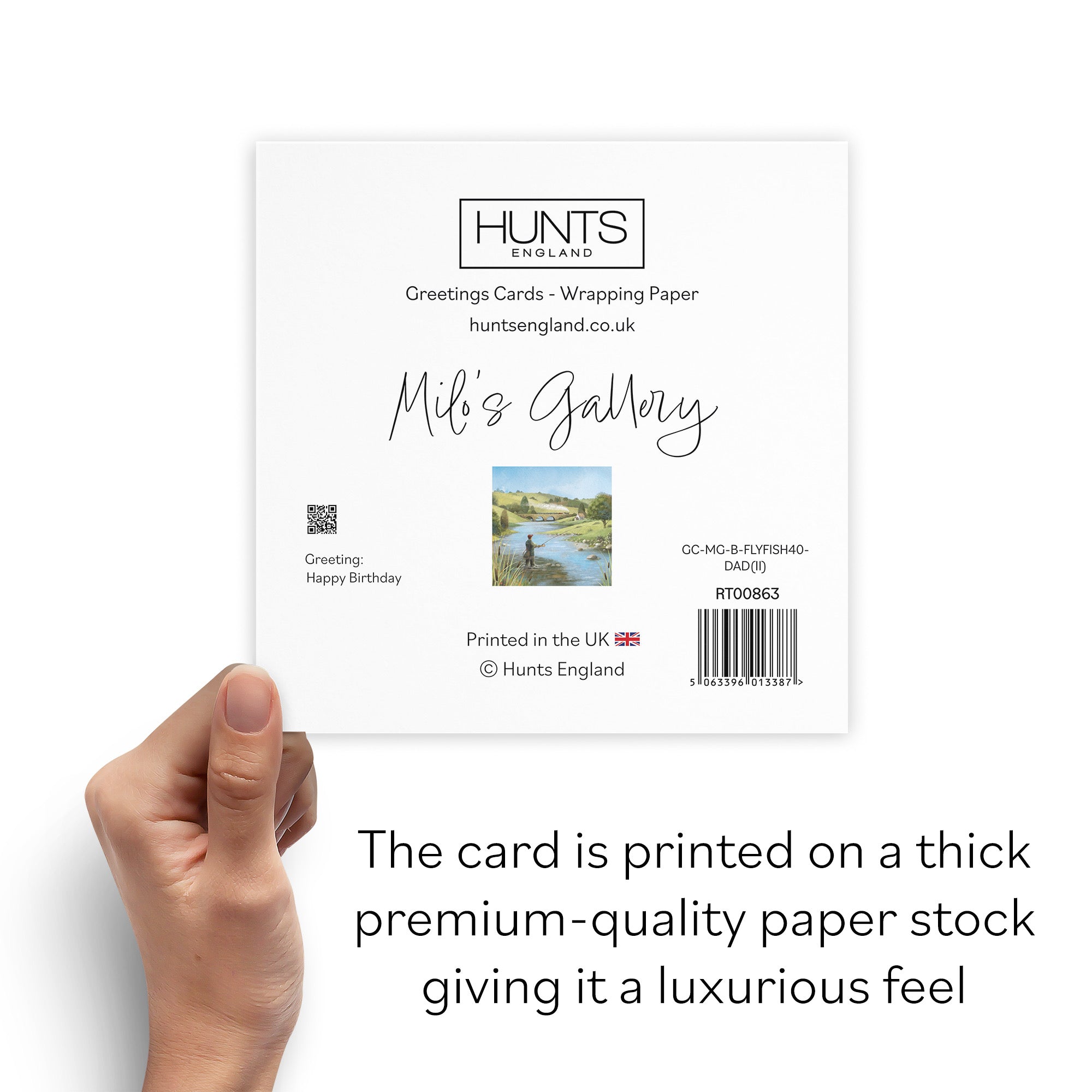 40th Dad Fly Fishing Birthday Card Milo's Gallery - Default Title (B0CQWRX3JV)