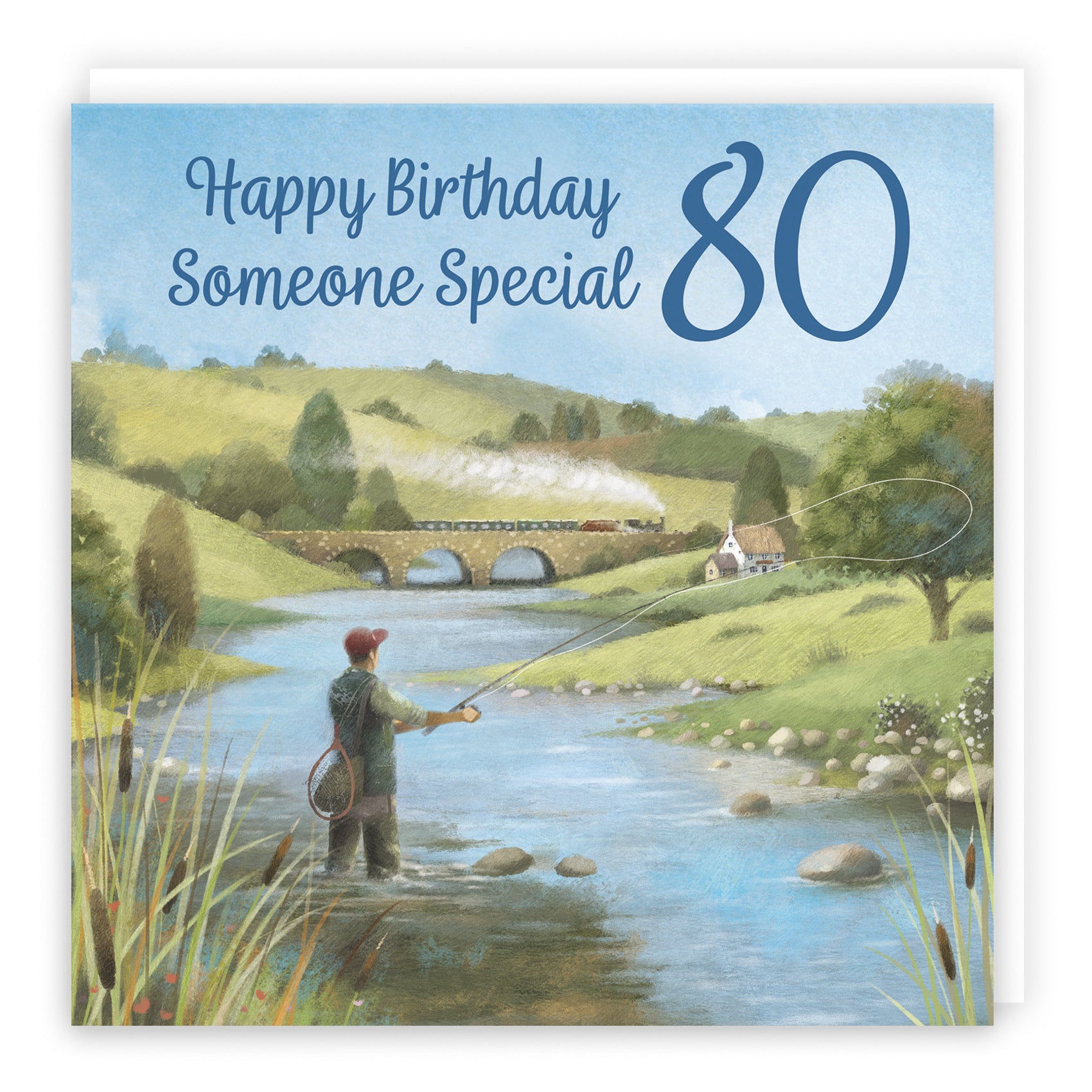 80th Someone Special Fly Fishing Birthday Card Milo's Gallery - Default Title (B0CQWS2MGQ)