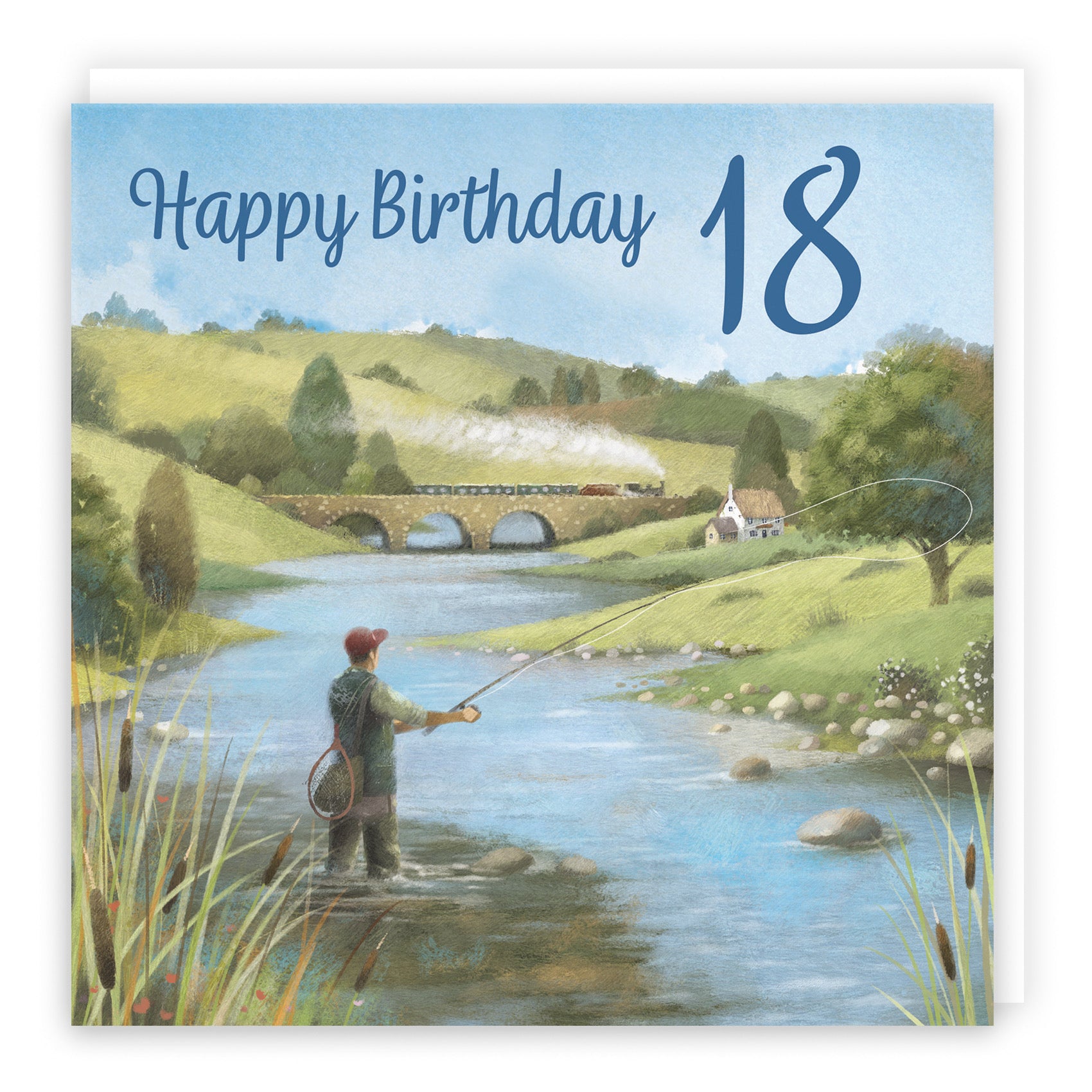 Fly Fishing 18th Birthday Card Milo's Gallery - Default Title (B0CQWT1261)