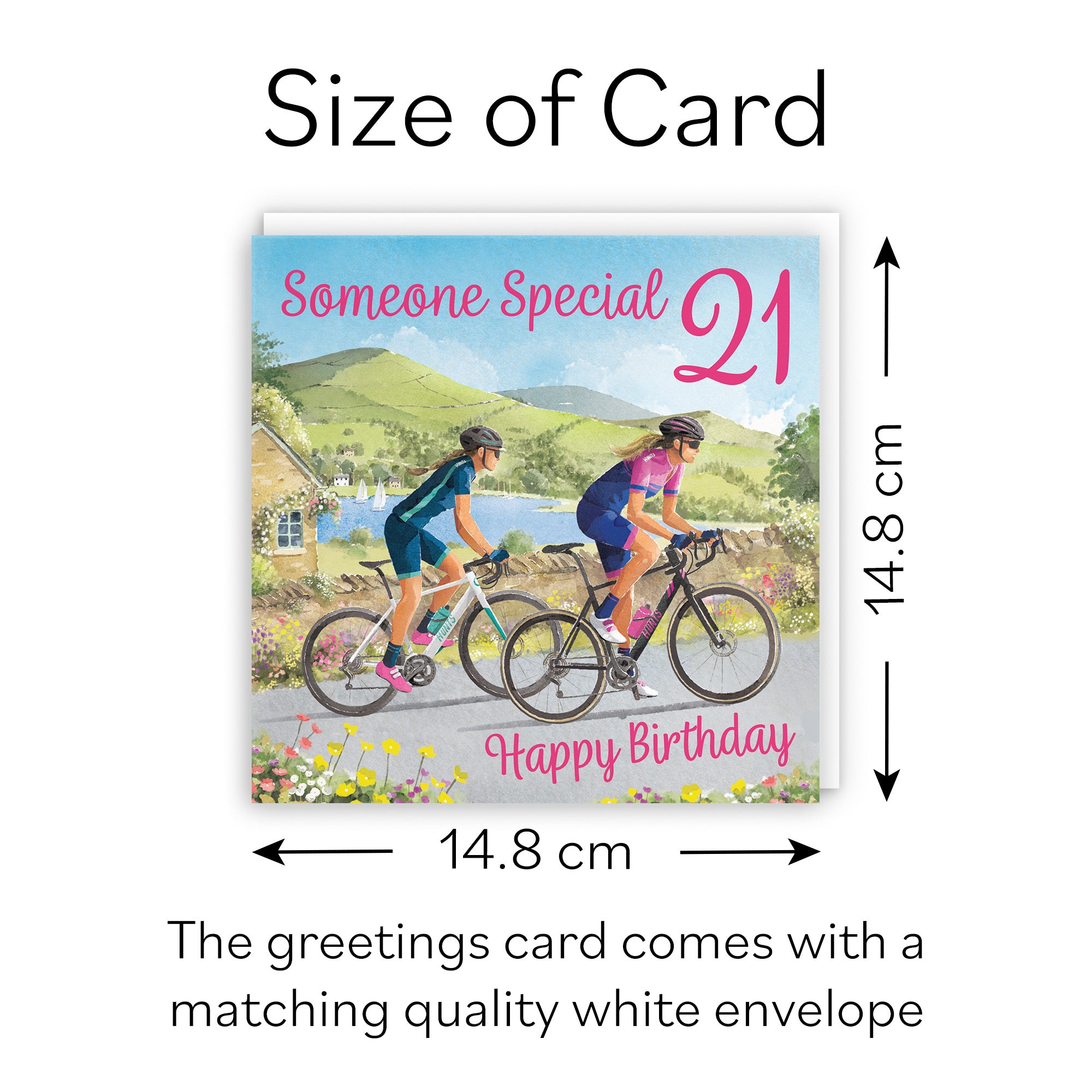 21st Someone Special Women's Cycling Birthday Card Milo's Gallery - Default Title (B0CQZ5LJML)