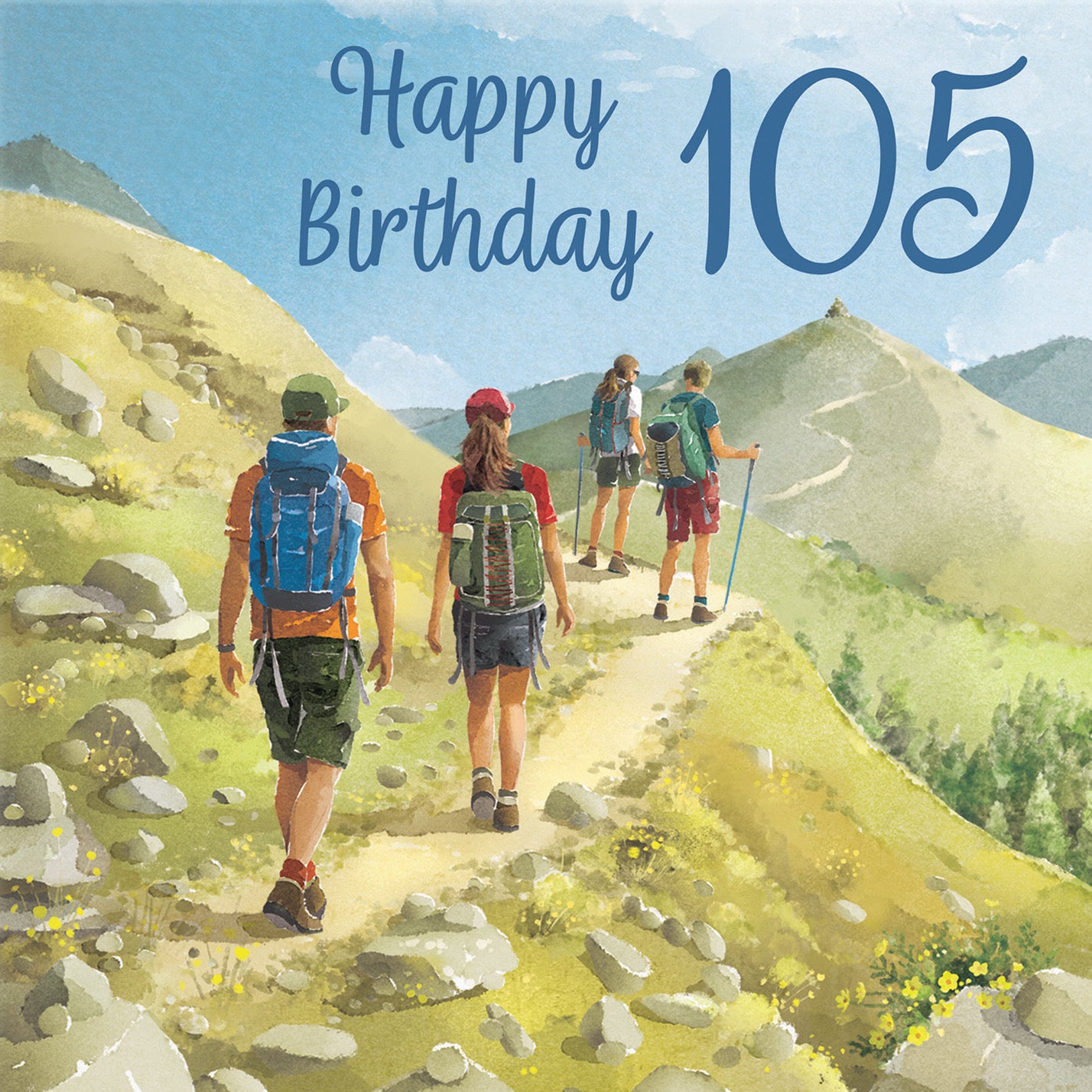 Walking 105th Birthday Card Milo's Gallery - Default Title (B0CR1SB6Z8)