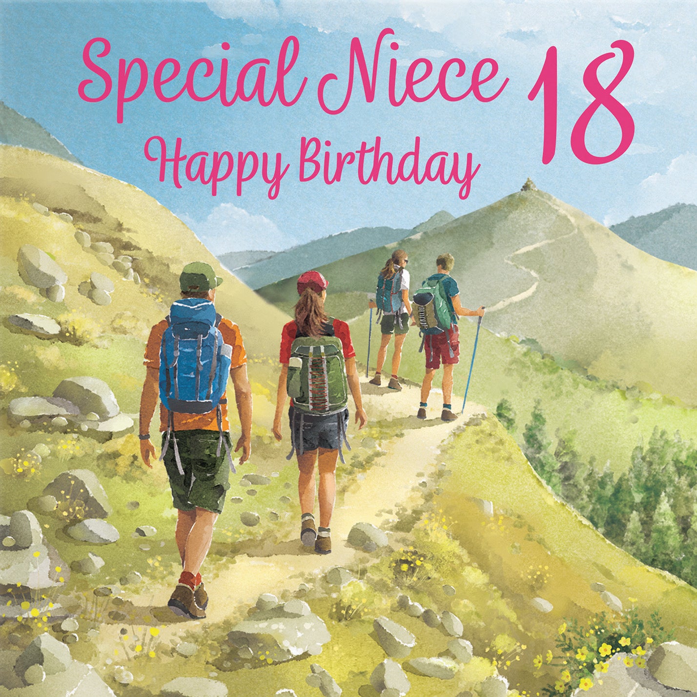 18th Niece Walking Birthday Card Milo's Gallery - Default Title (B0CR1STWZ2)