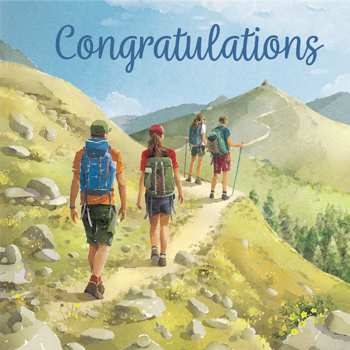 Walking Congratulations Card Milo's Gallery - Default Title (B0CR1T5HV3)