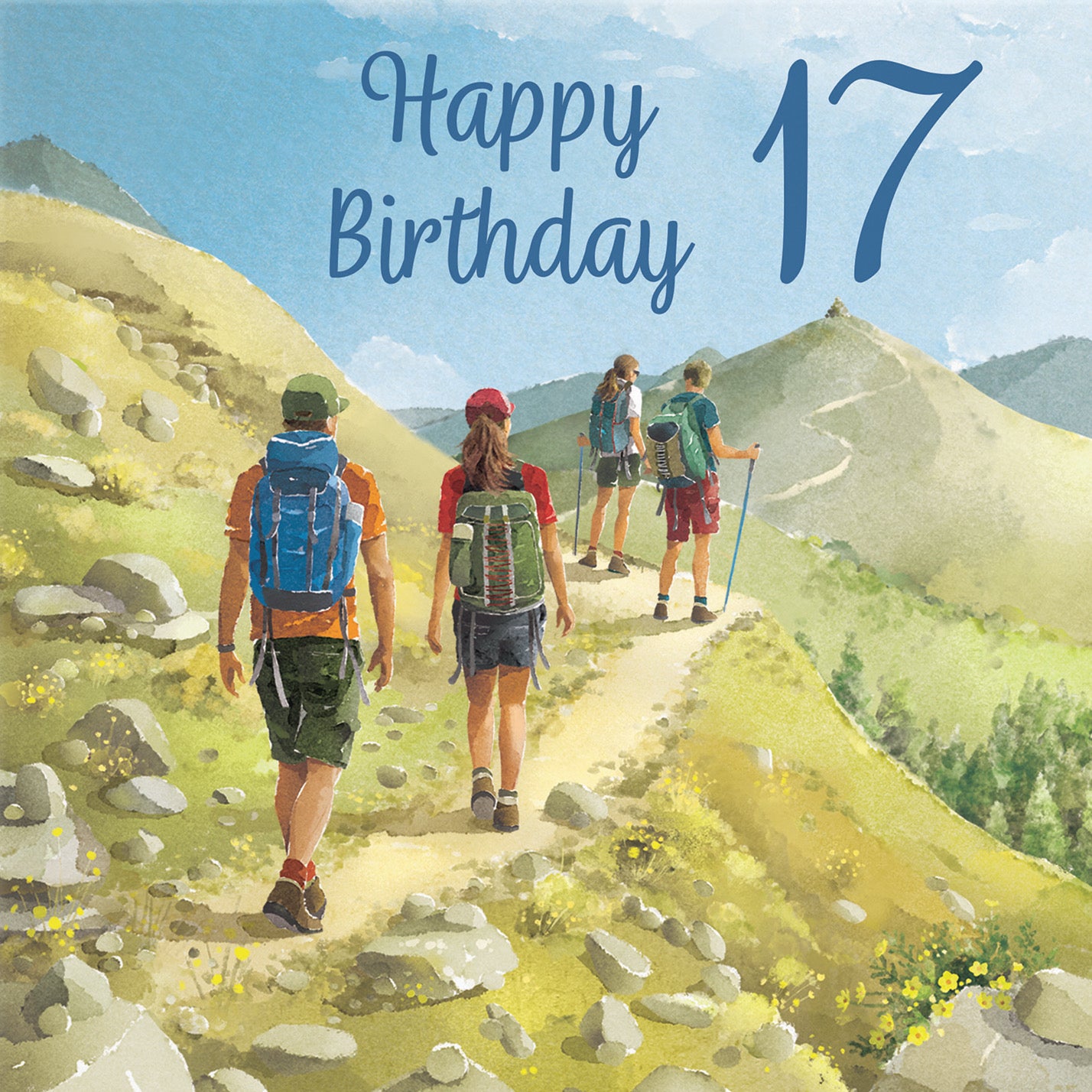 Walking 17th Birthday Card Milo's Gallery - Default Title (B0CR1TSK1F)