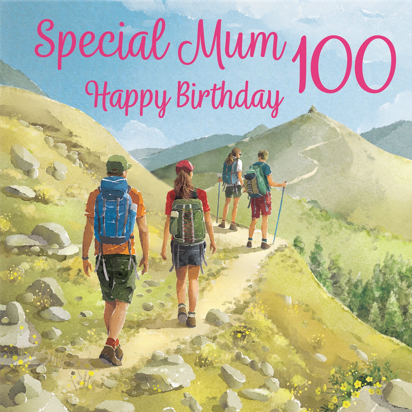 100th Mum Walking Birthday Card Milo's Gallery - Default Title (B0CR1TSQGK)