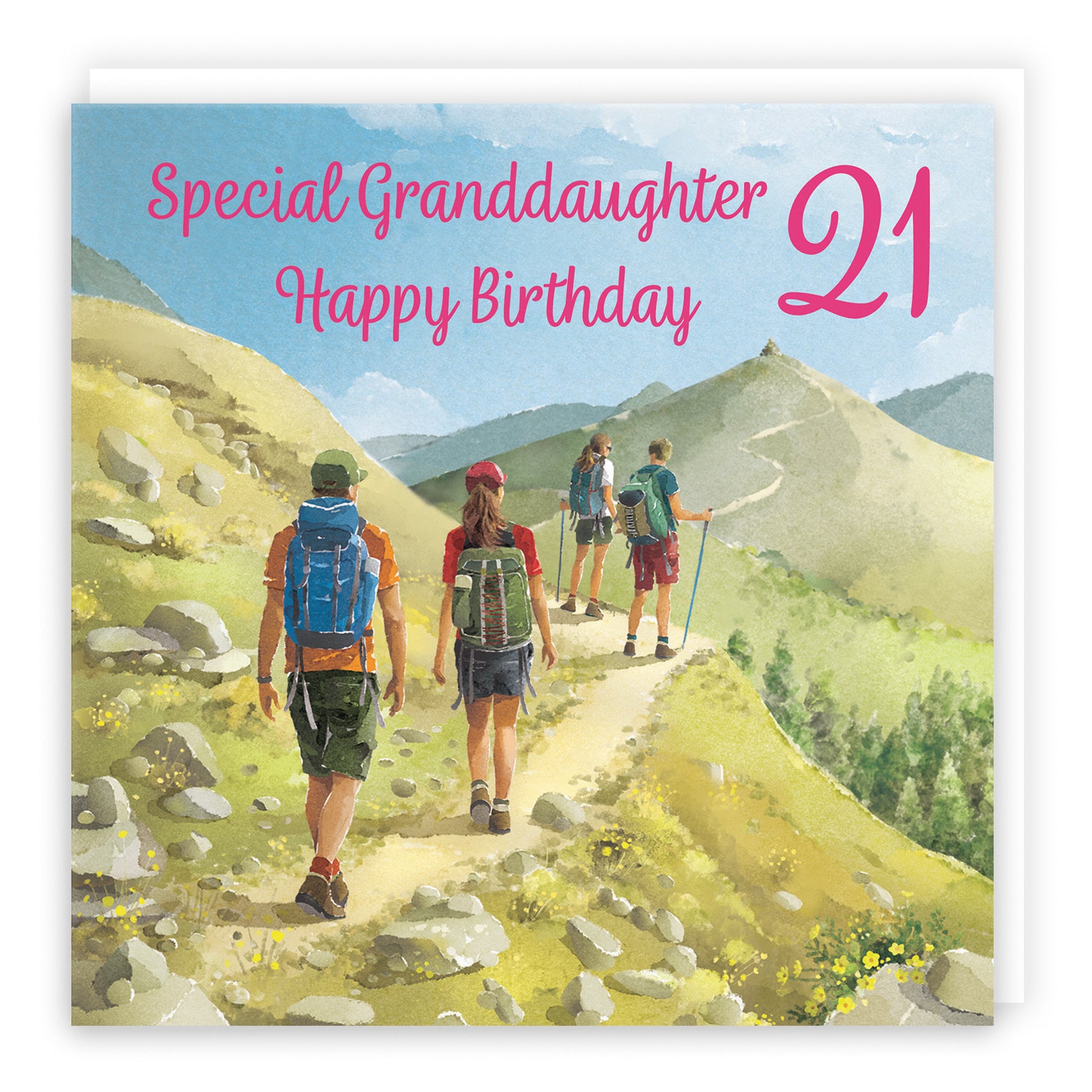 21st Granddaughter Walking Birthday Card Milo's Gallery - Default Title (B0CR1V4DWH)