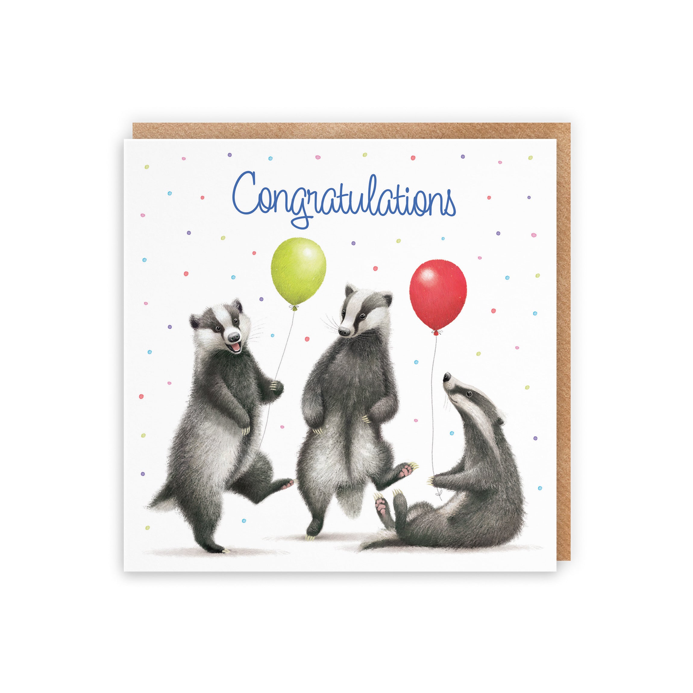 Badgers Congratulations Card Milo's Gallery - Default Title (B0CRXT9BZW)