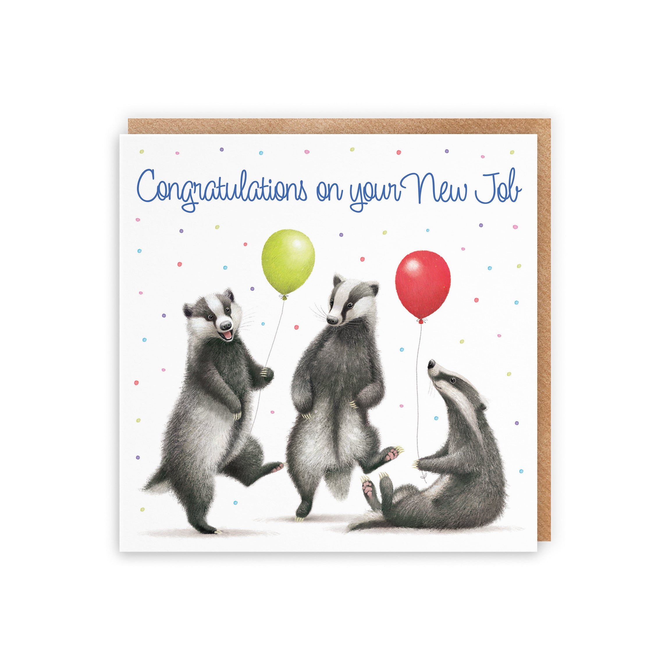 Badgers New Job Congratulations Card Milo's Gallery - Default Title (B0CRXV8ZNH)