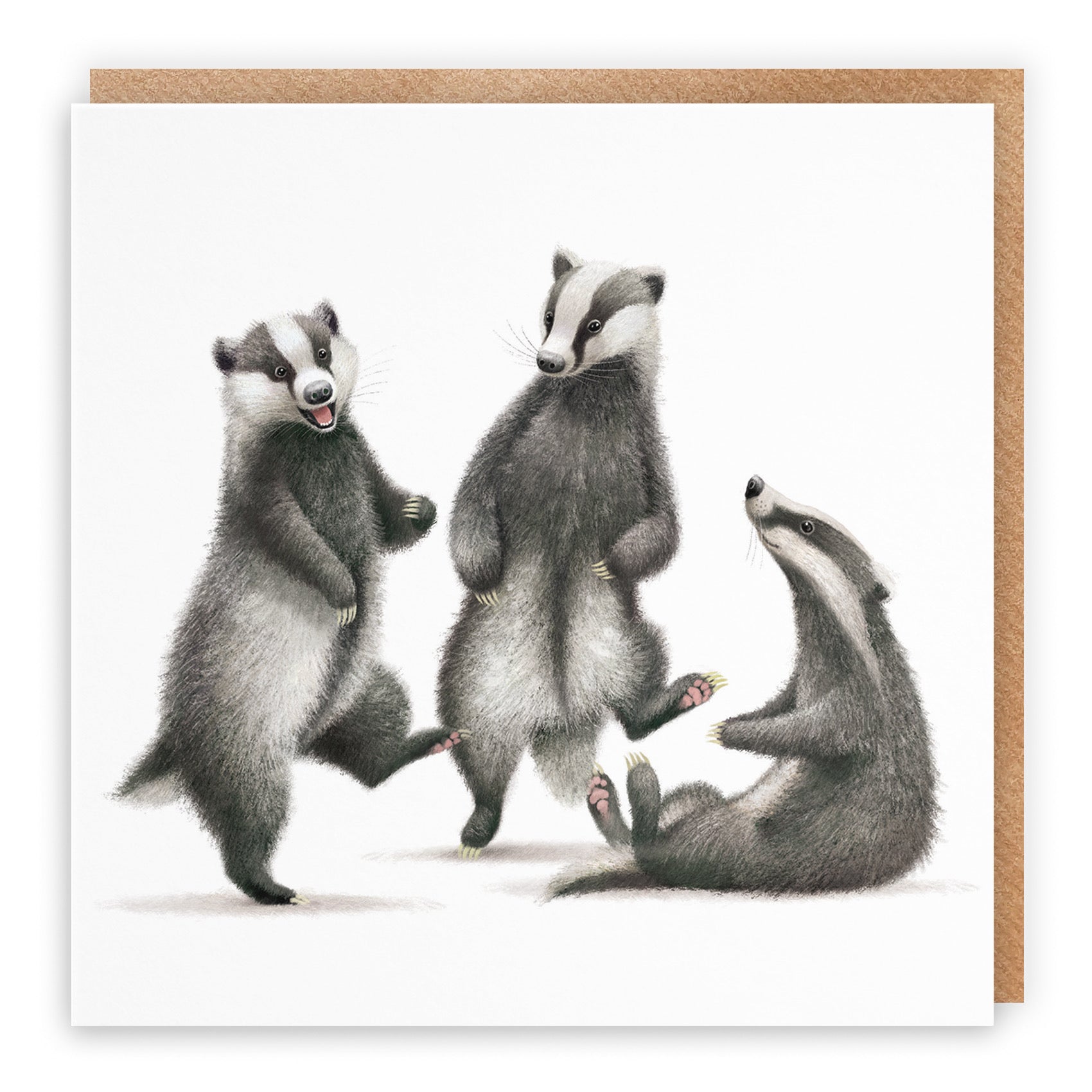 Badgers Blank Card Milo's Gallery - Default Title (B0CRY5PTJF)