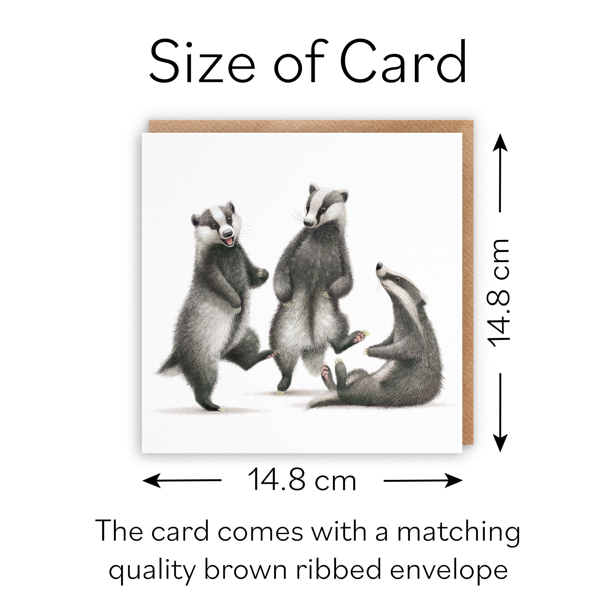 Badgers Blank Card Milo's Gallery - Default Title (B0CRY5PTJF)