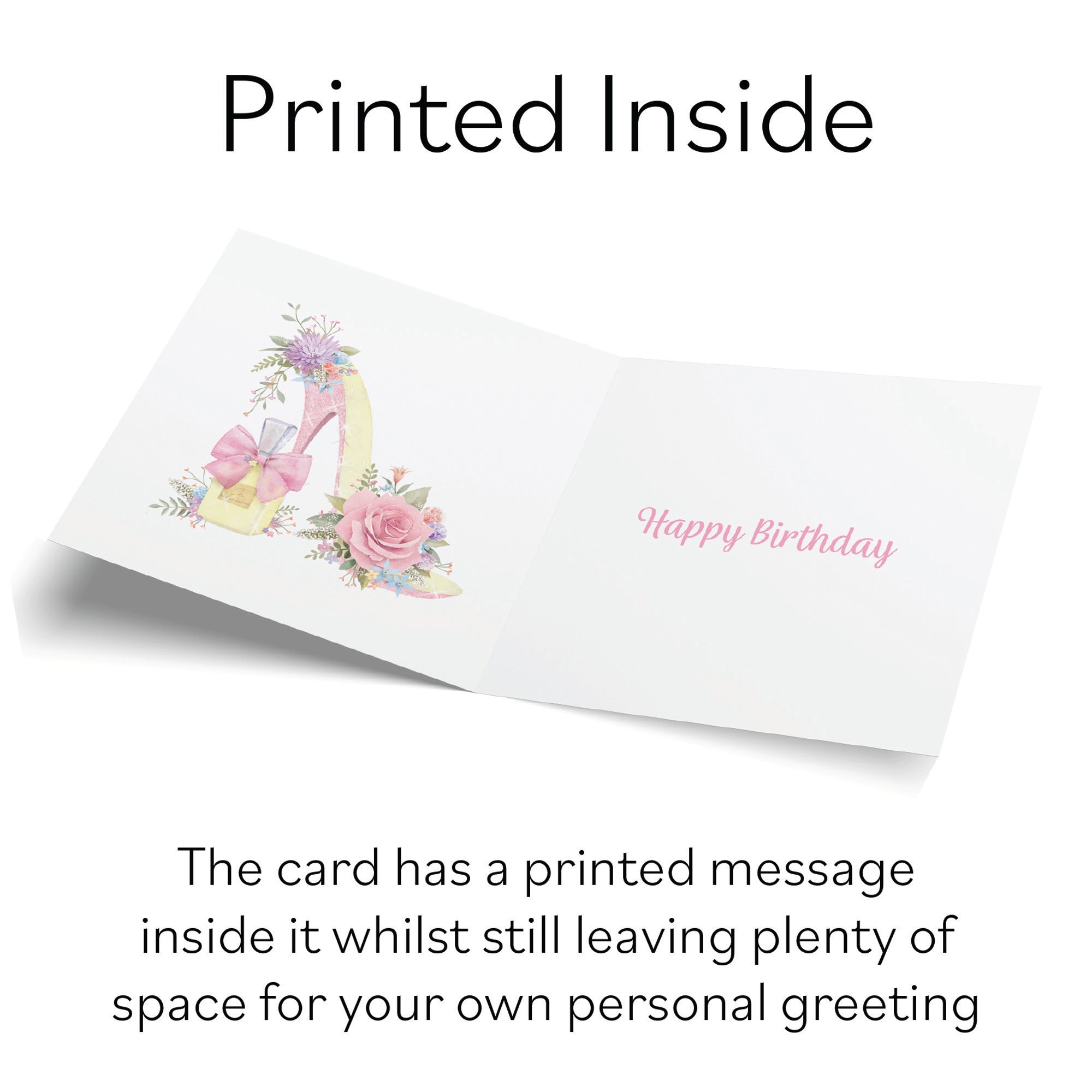 High Heel And Perfume 17th Birthday Card Gold Foil Milo's Gallery - Default Title (B0CX7GX5W6)