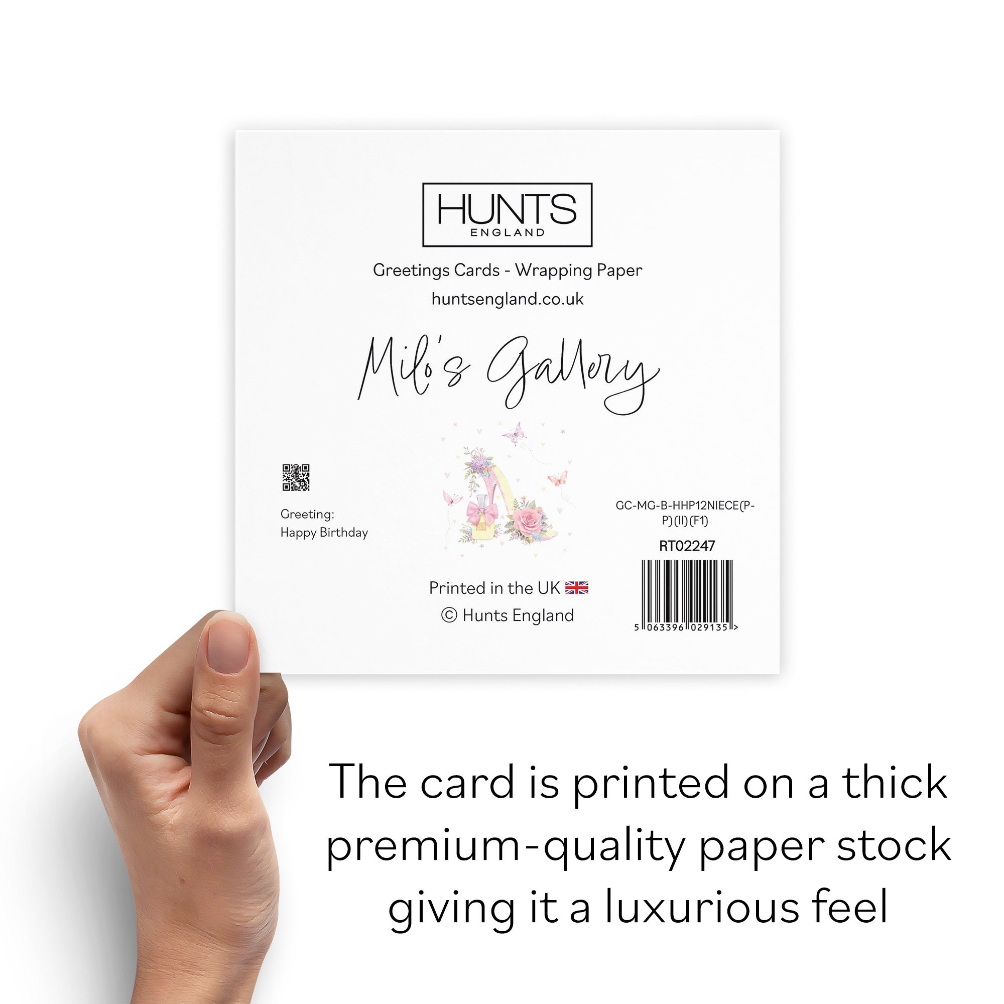 12th Niece High Heel And Perfume Birthday Card Gold Foil Milo's Gallery - Default Title (B0CX7J1H8K)