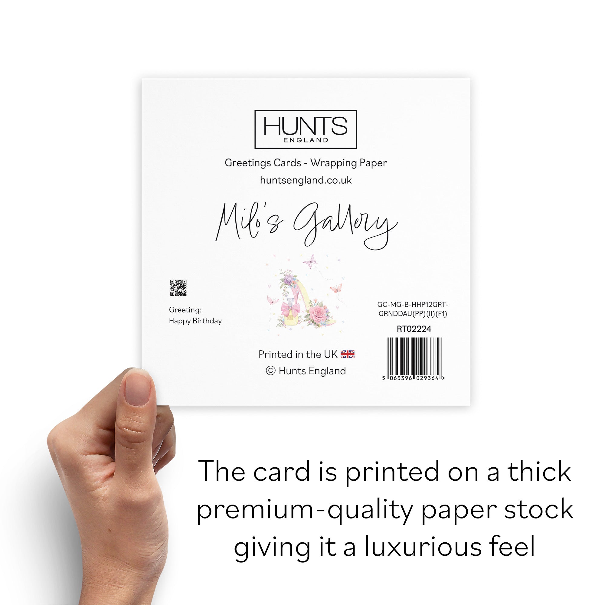 12th Great Granddaughter High Heel And Perfume Birthday Card Gold Foil Milo's Gallery - Default Title (B0CX7MZYP8)