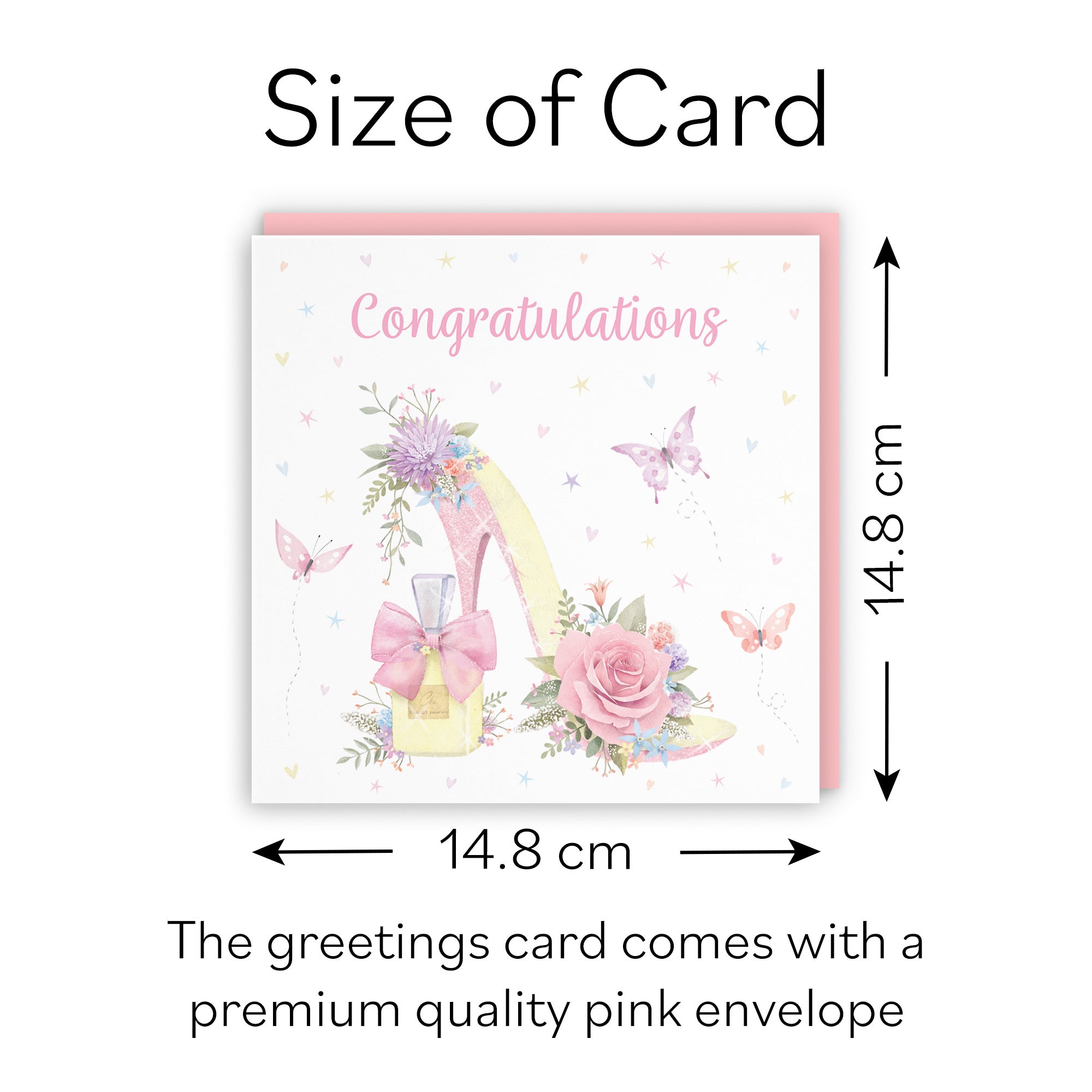 High Heel And Perfume Congratulations Card Milo's Gallery - Default Title (B0CX7RDS6H)