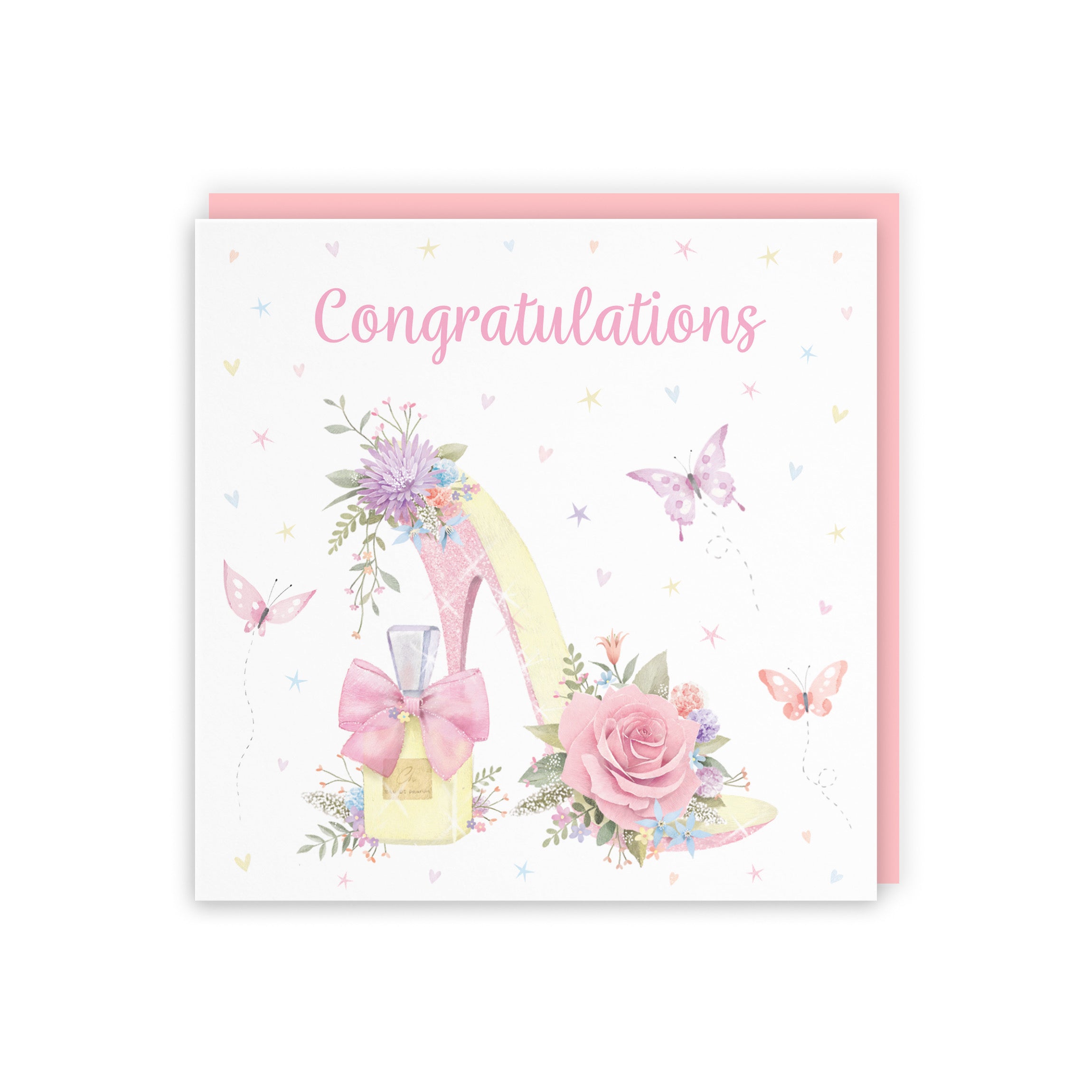 High Heel And Perfume Congratulations Card Milo's Gallery - Default Title (B0CX7RDS6H)