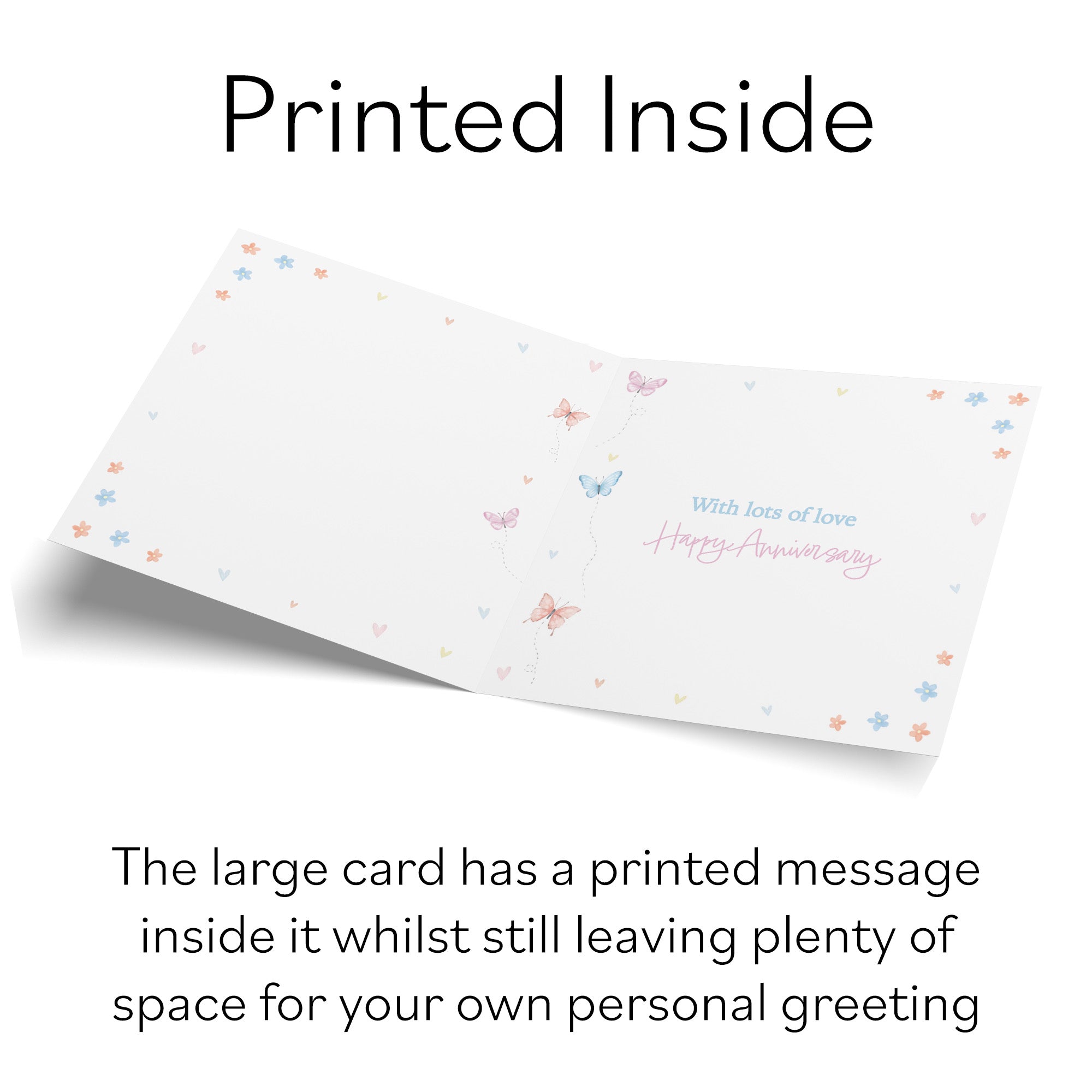 Large Grandson & Wife 1st Anniversary Card Romantic Meadows - Default Title (B0CXY5LTLH)
