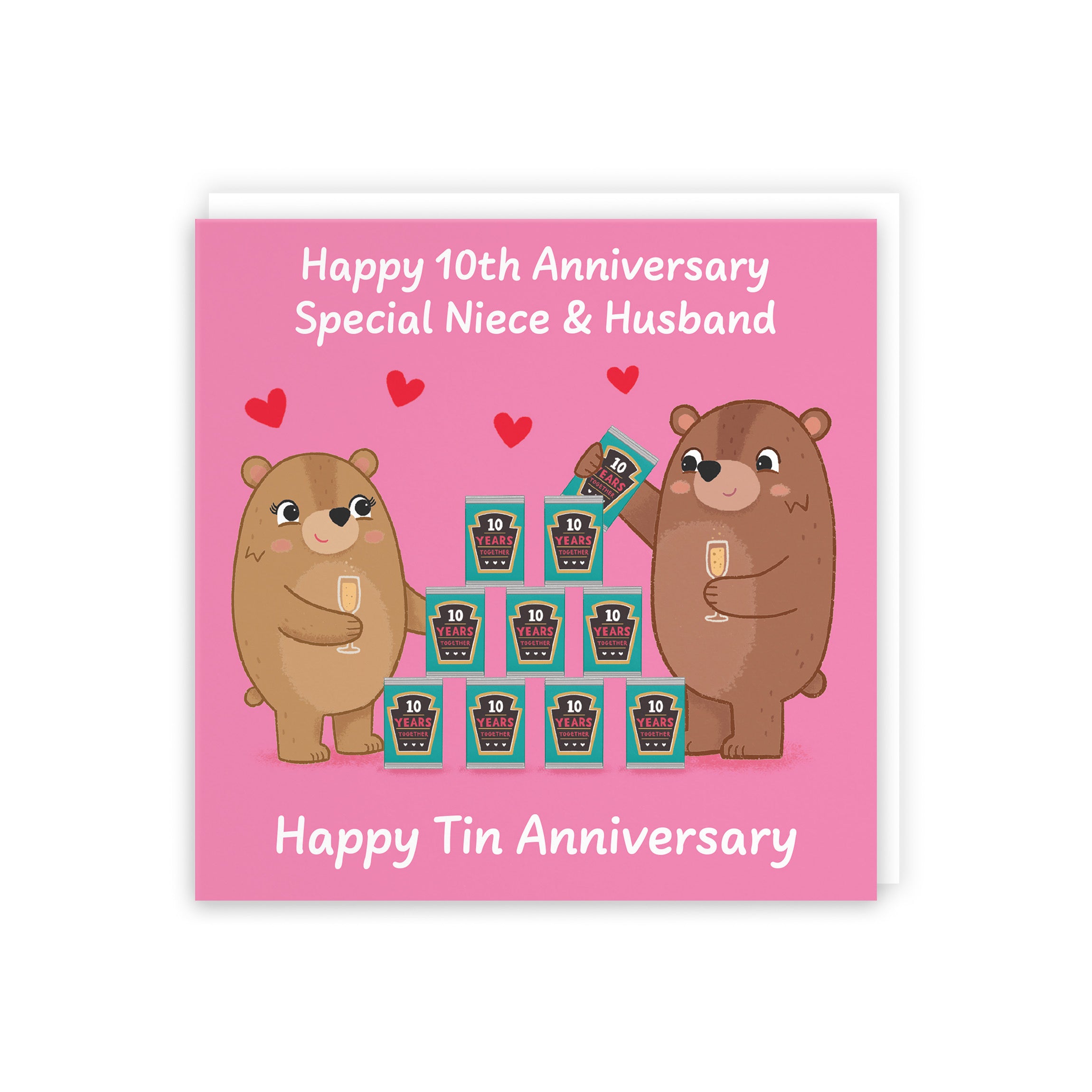 10th Niece And Husband Anniversary Card Love Story - Default Title (B0DHW7PHCS)