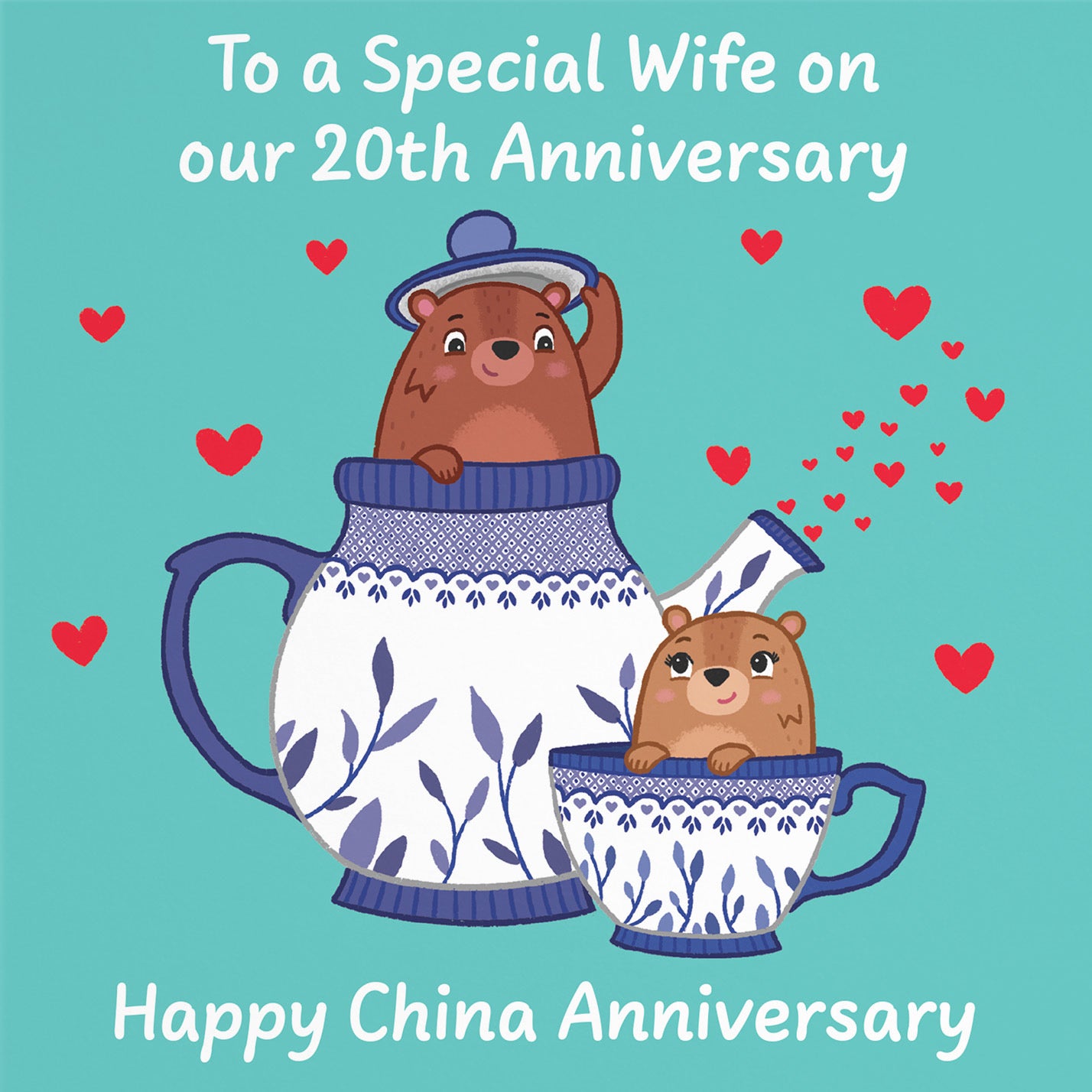 20th Wife Anniversary Card Love Story - Default Title (B0DHW8B1T3)