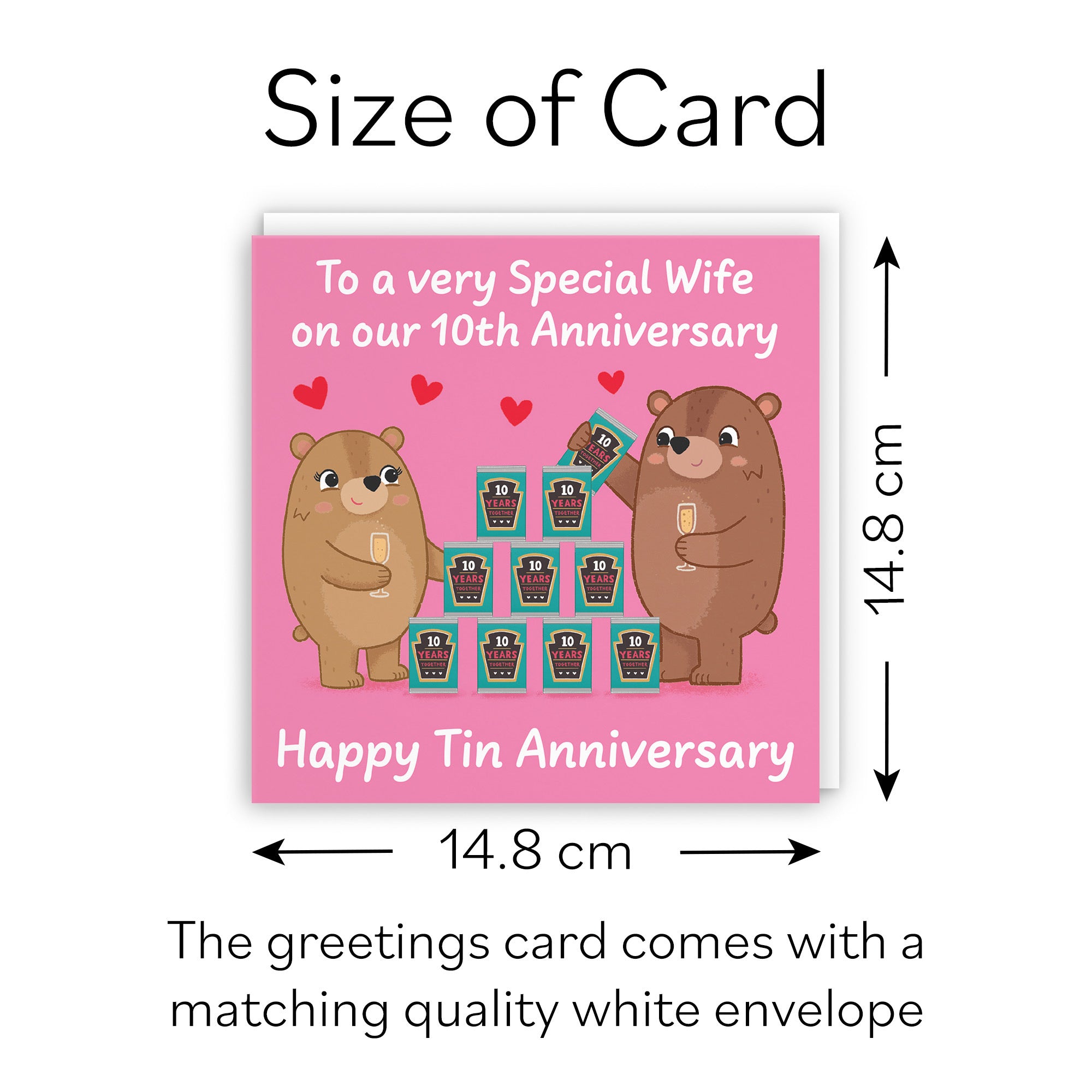 10th Wife Anniversary Card Love Story - Default Title (B0DHW8R363)