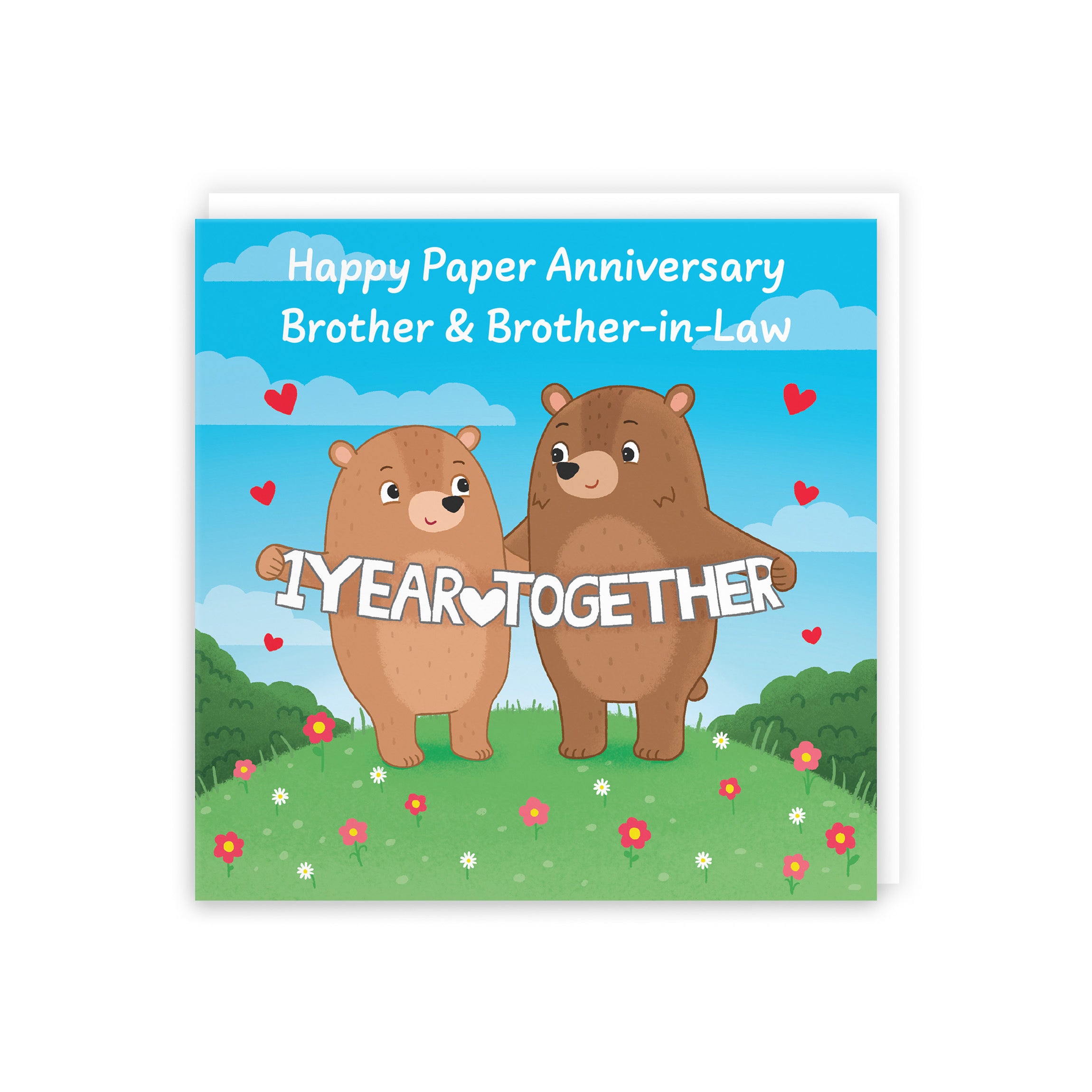 1st Brother And Brother In Law Anniversary Card Love Story - Default Title (B0DHW8W9YV)