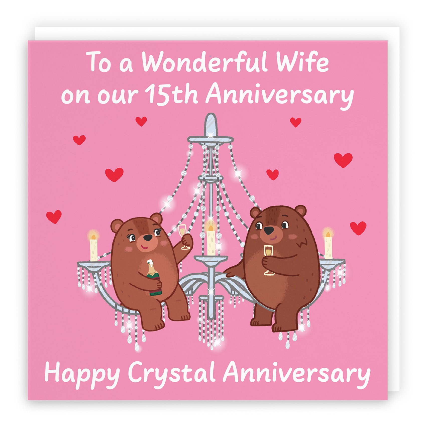15th Wife Anniversary Card Love Story - Default Title (B0DHW8XYZ7)