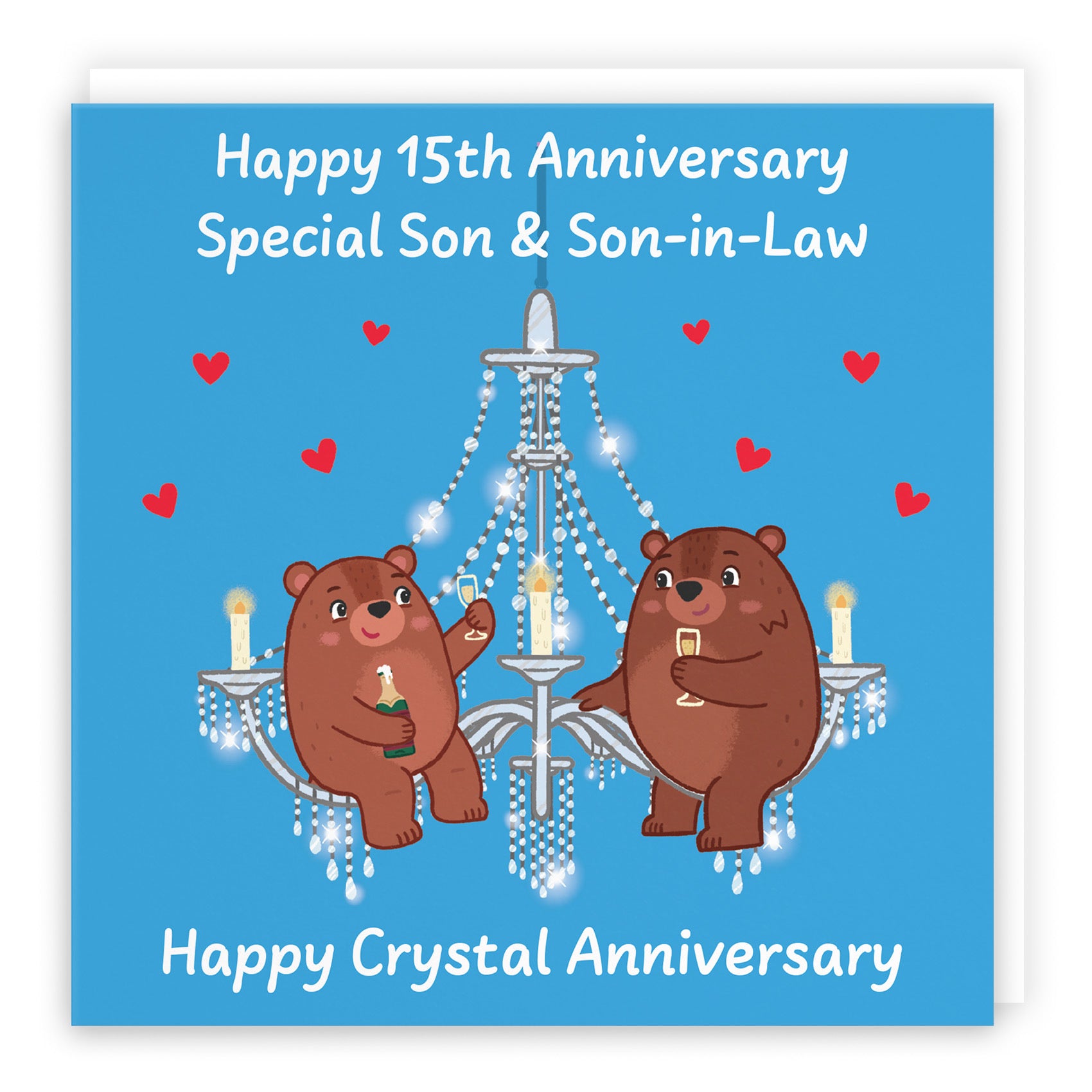 15th Son And Son In Law Anniversary Card Love Story - Default Title (B0DHW8Y59L)