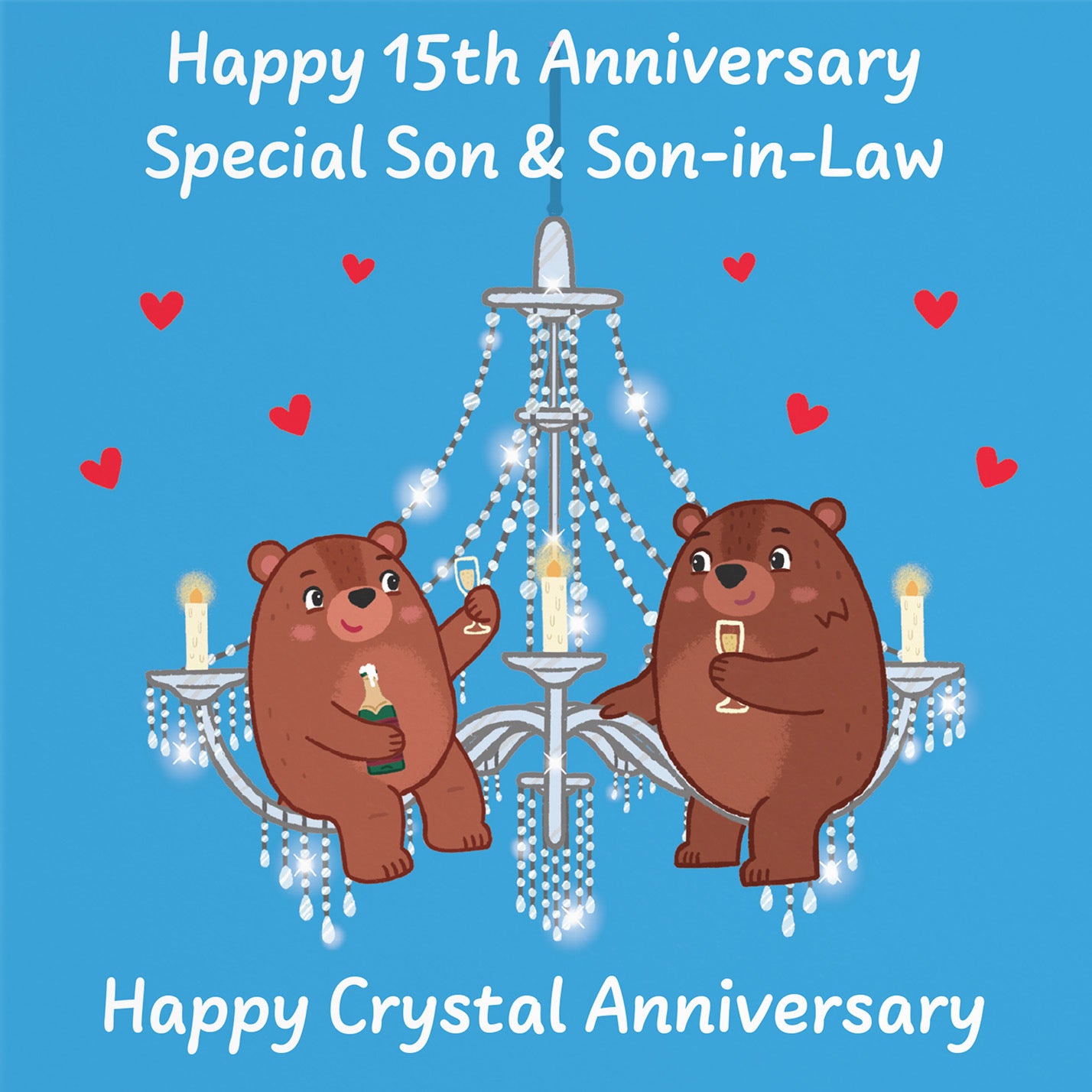 15th Son And Son In Law Anniversary Card Love Story - Default Title (B0DHW8Y59L)