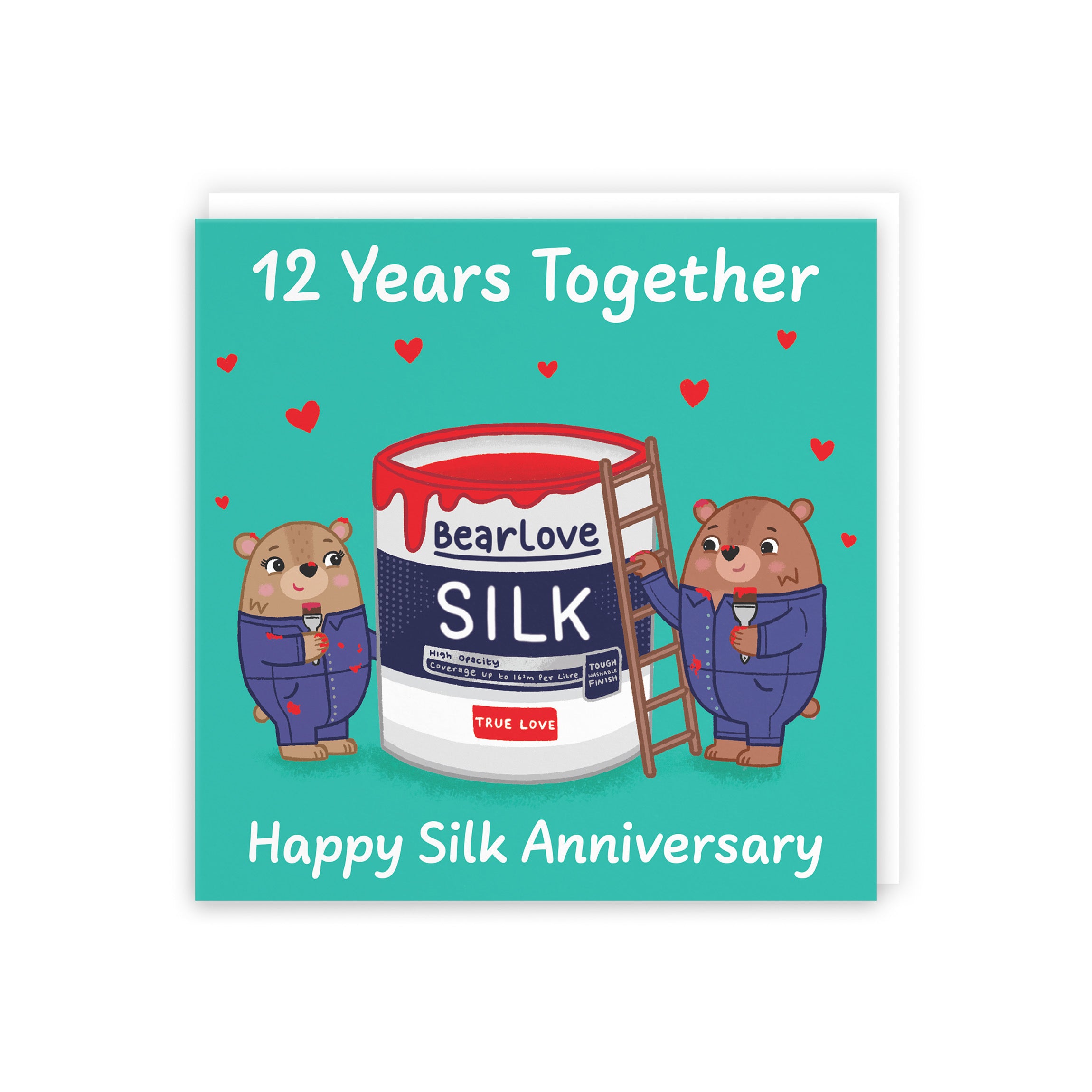 12th Anniversary Card Love Story - Default Title (B0DHW917KW)