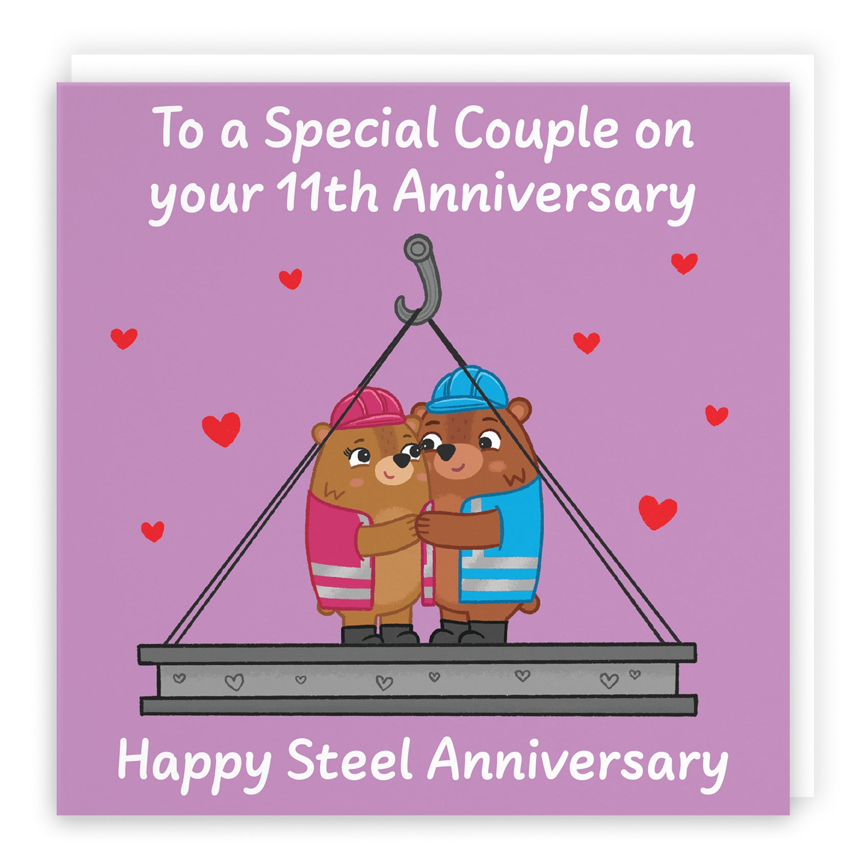 11th Couple Anniversary Card Love Story - Default Title (B0DHW9391N)