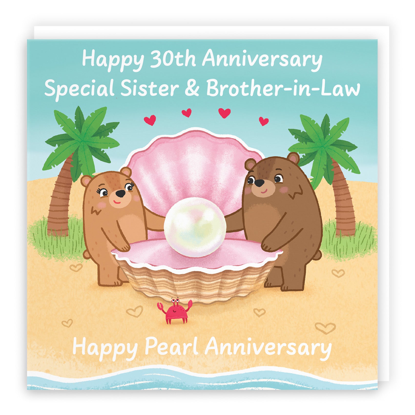 30th Sister And Brother In Law Anniversary Card Love Story - Default Title (B0DHW941Q9)