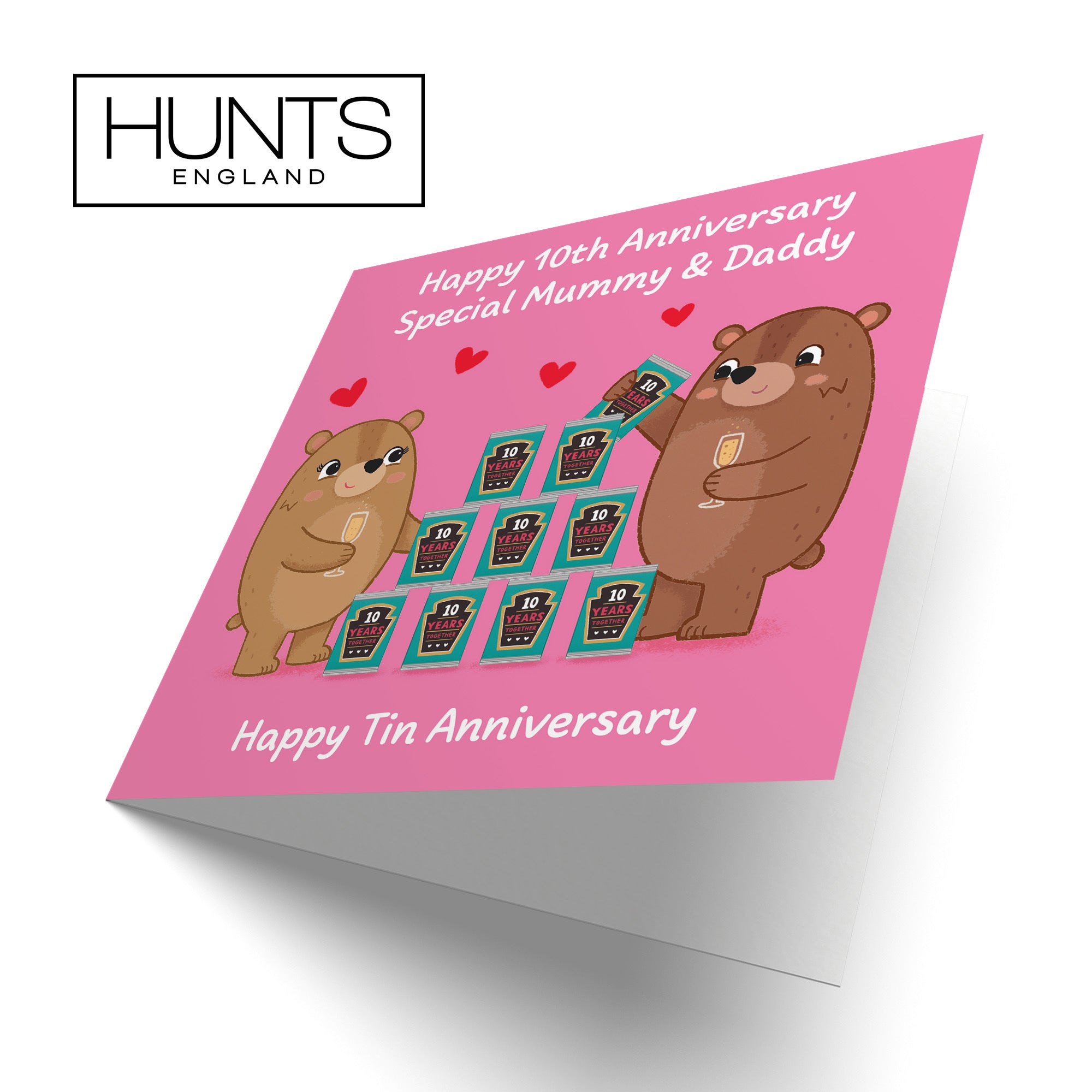 10th Mummy And Daddy Anniversary Card Love Story - Default Title (B0DHW95DJH)