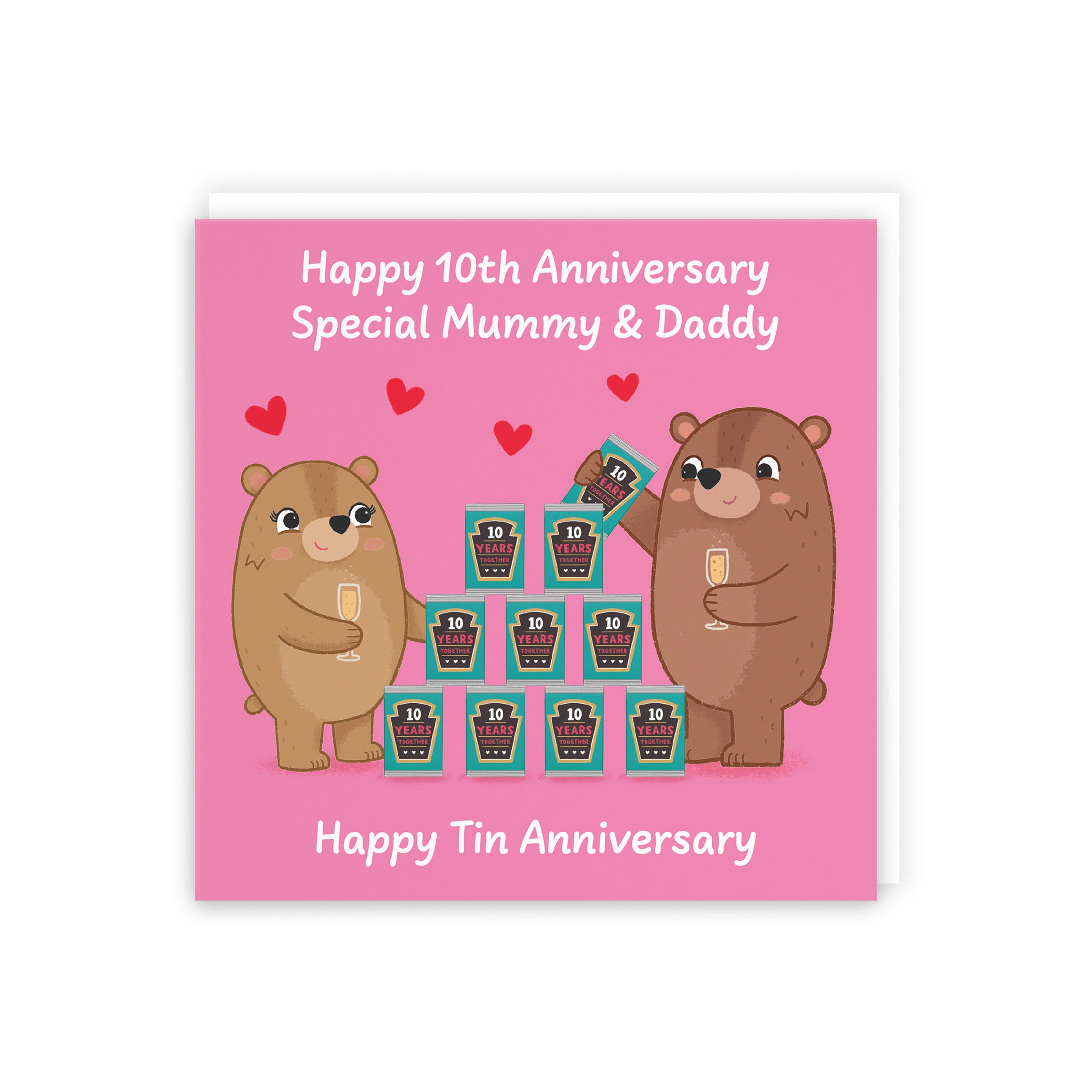 10th Mummy And Daddy Anniversary Card Love Story - Default Title (B0DHW95DJH)