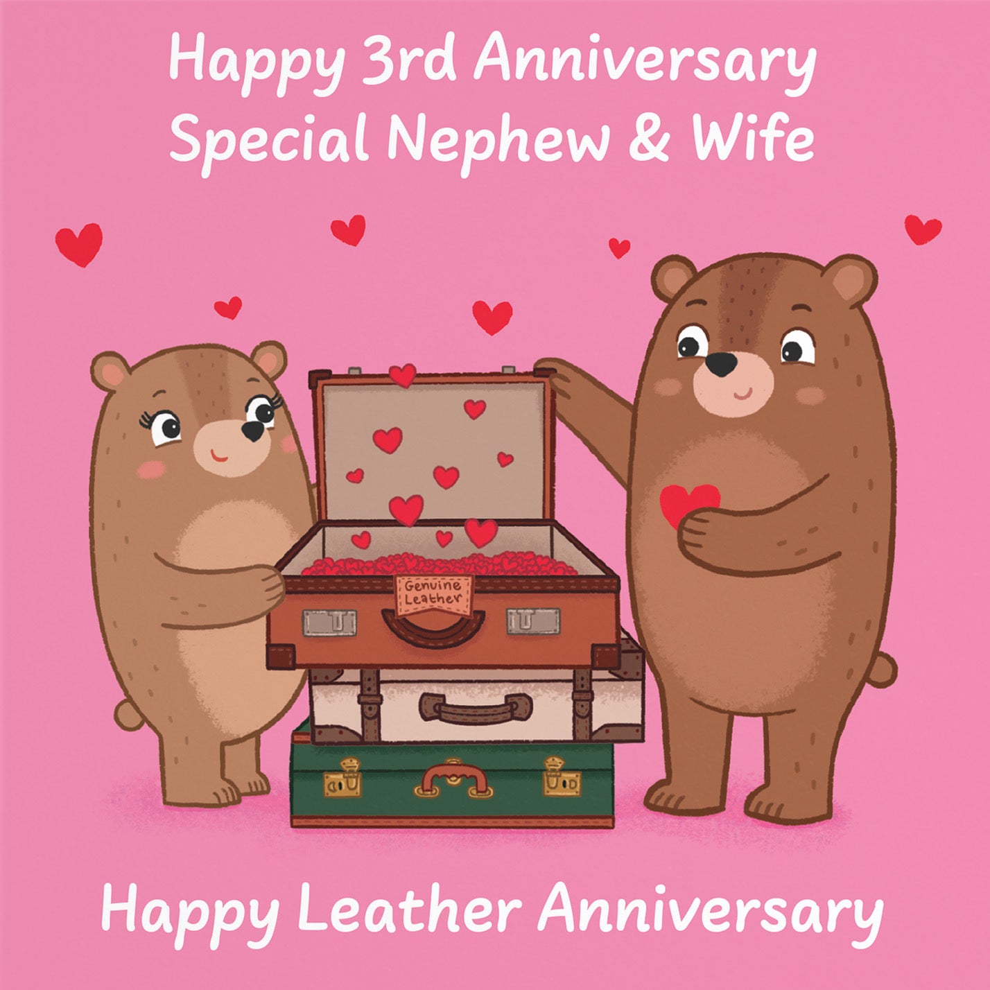 3rd Nephew And Wife Anniversary Card Love Story - Default Title (B0DHW96PFR)