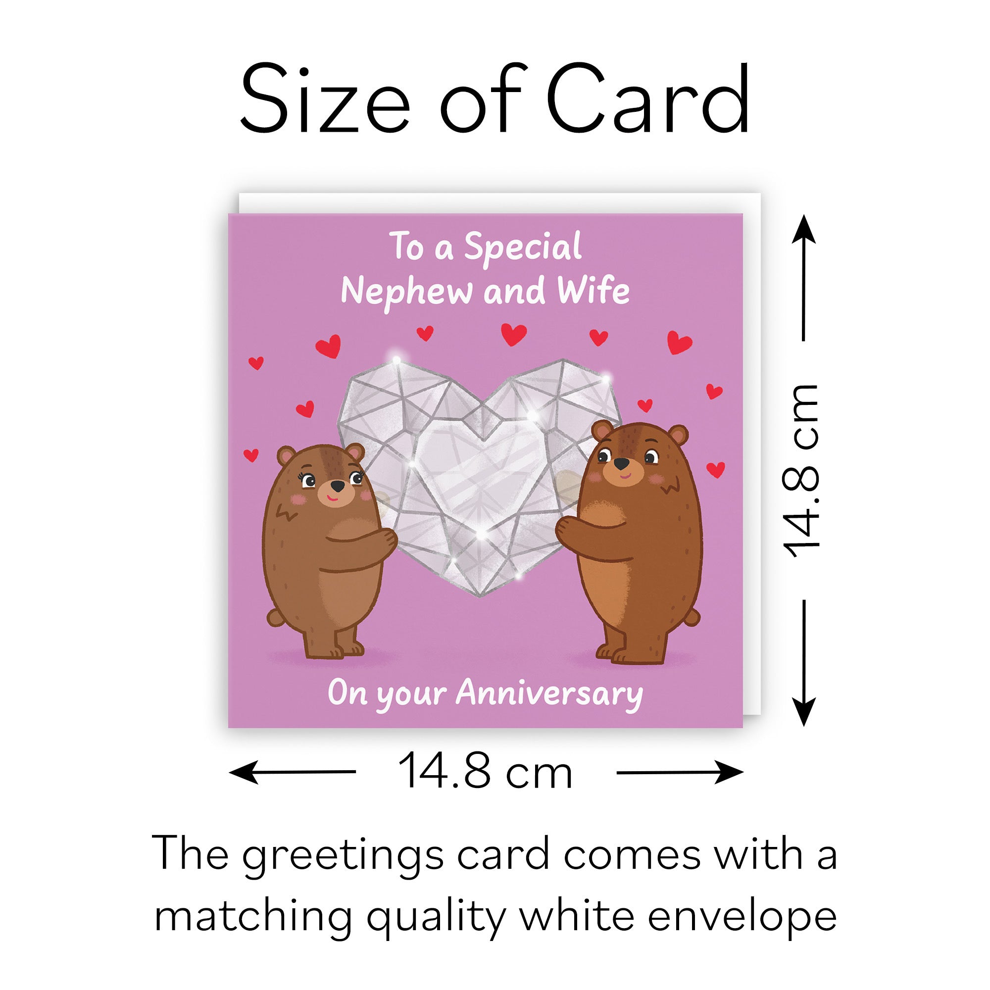 Nephew And Wife Anniversary Card Sparkling Love Story - Default Title (B0DHW977RX)