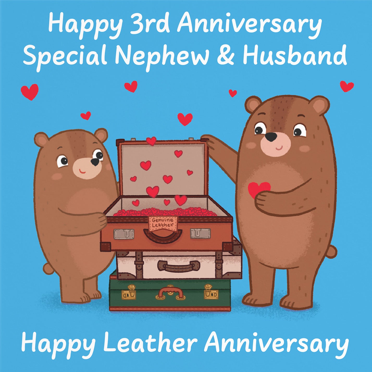 3rd Nephew And Husband Anniversary Card Love Story - Default Title (B0DHW9B11Q)