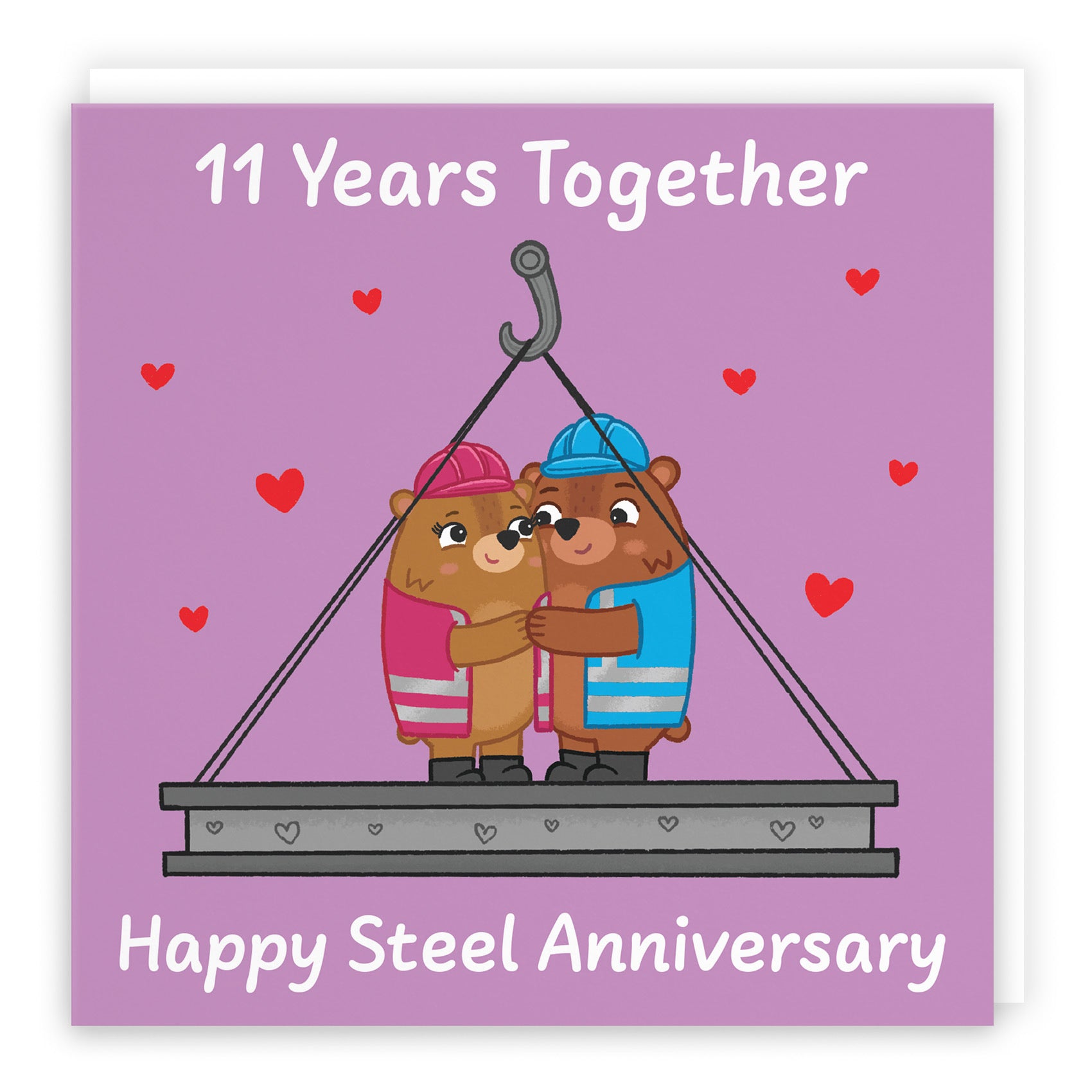 11th Anniversary Card Love Story - Default Title (B0DHWB48D8)