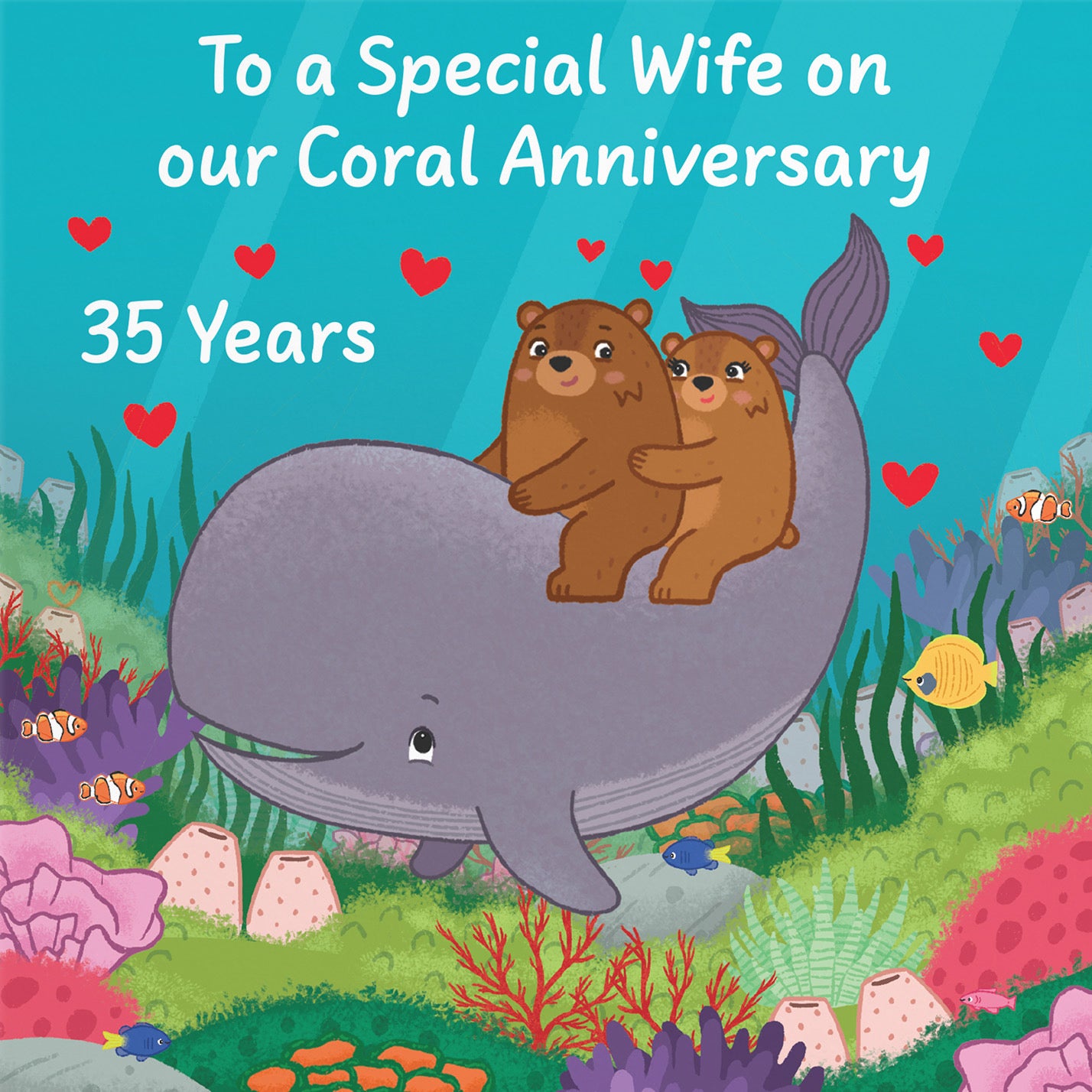 35th Wife Anniversary Card Love Story - Default Title (B0DHWB9PDQ)