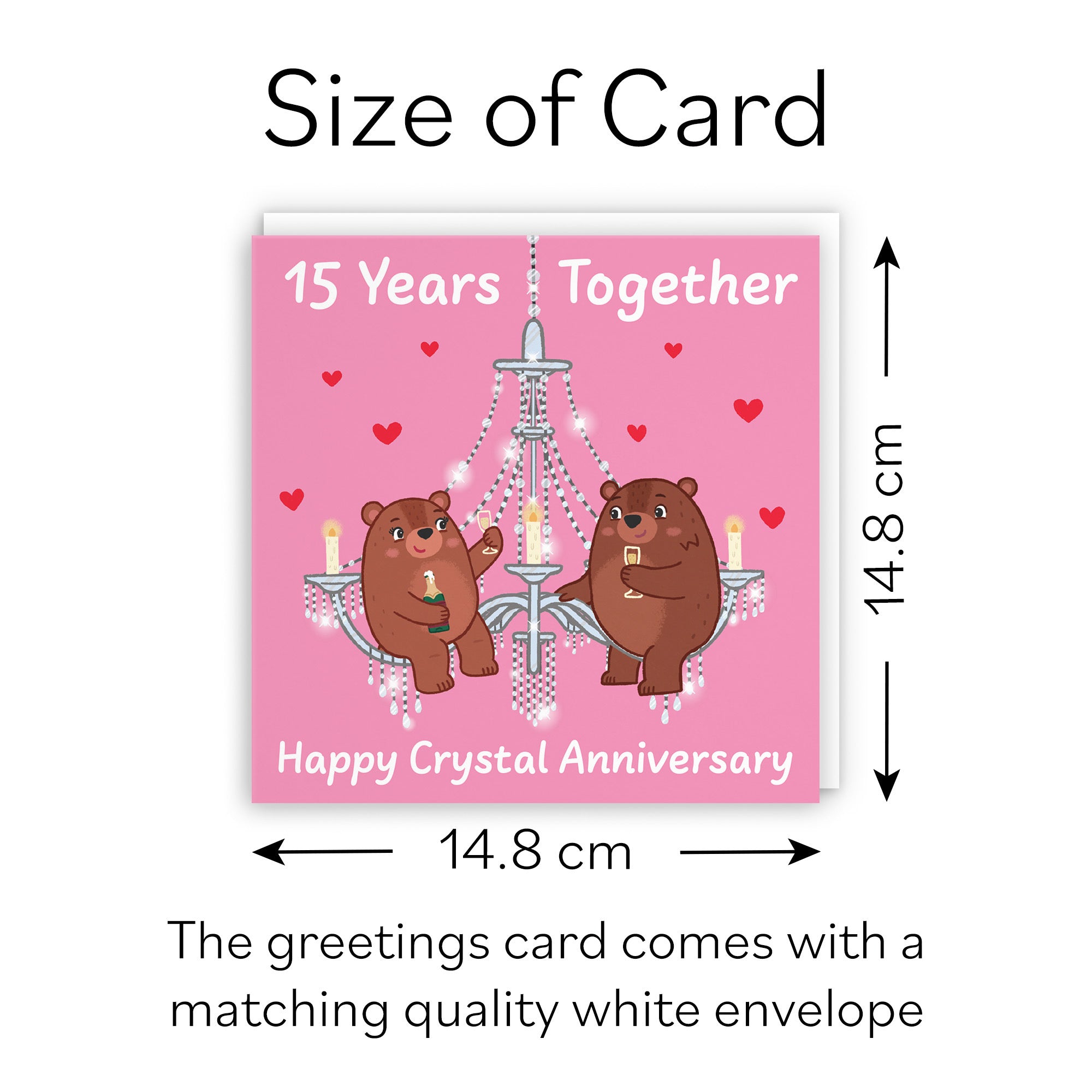 15th Anniversary Card Love Story - Default Title (B0DHWB9PDR)