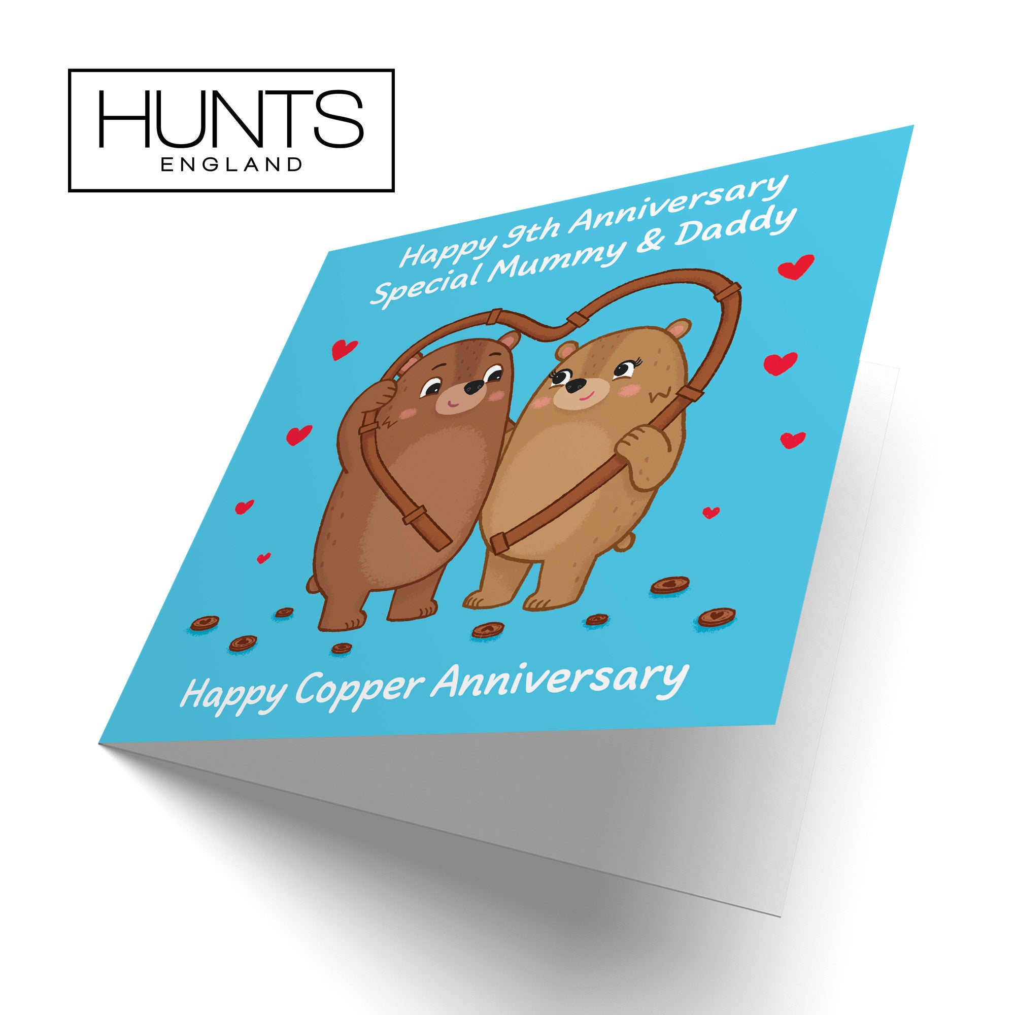 9th Mummy And Daddy Anniversary Card Love Story - Default Title (B0DHWBD1QJ)