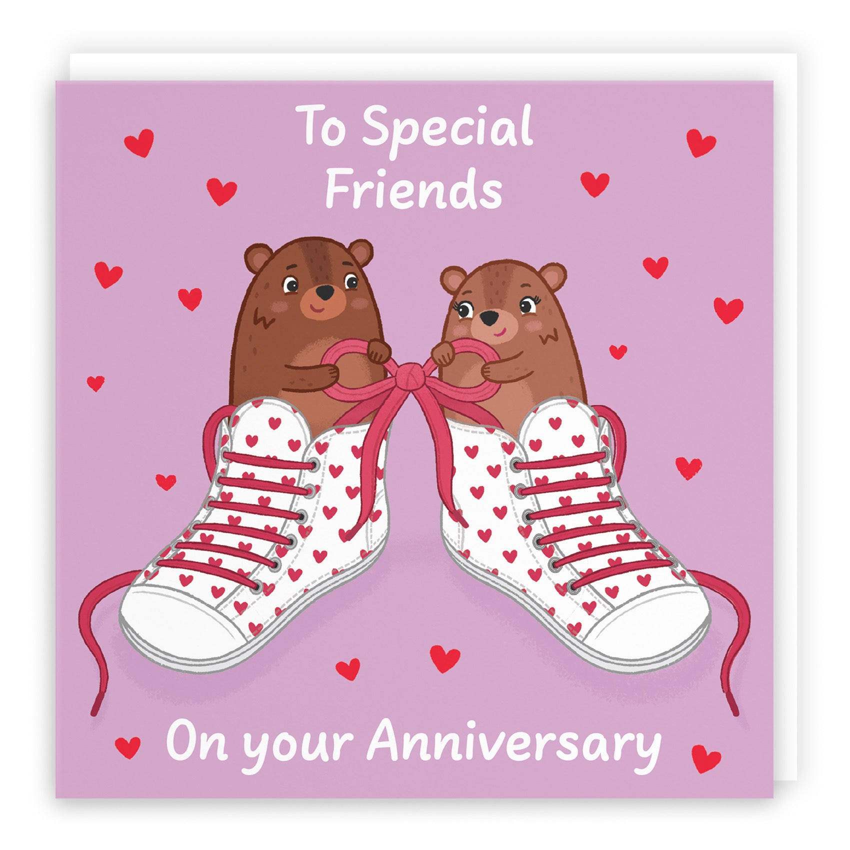 Friends Anniversary Card Laces Love Story - Default Title (B0DHWBFLYX)