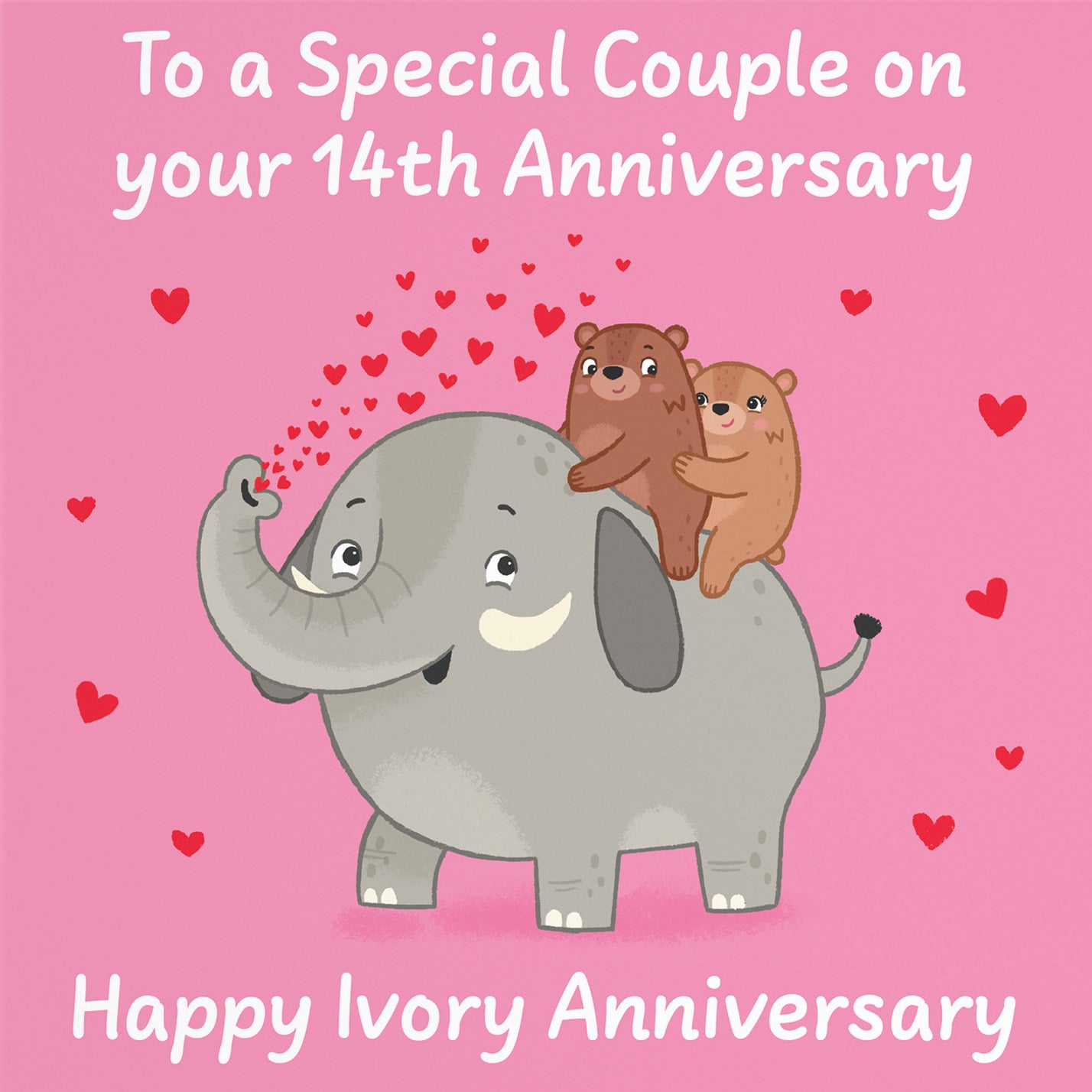 14th Couple Anniversary Card Love Story - Default Title (B0DHWC315T)