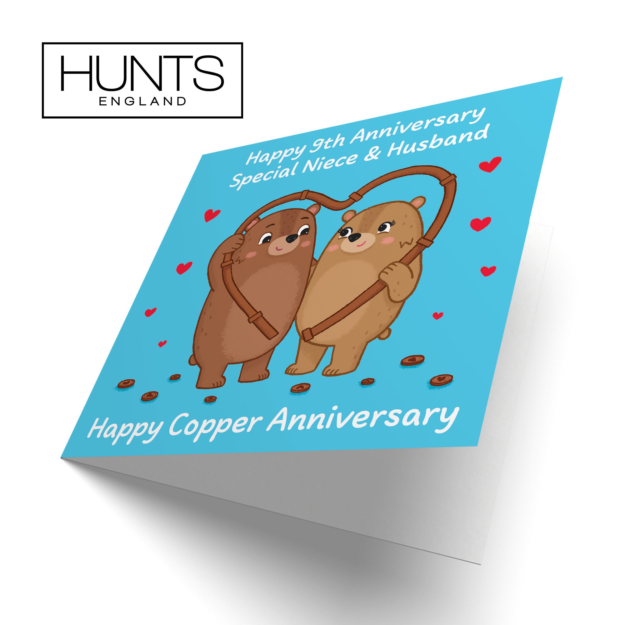 9th Niece And Husband Anniversary Card Love Story - Default Title (B0DHWCM6TJ)