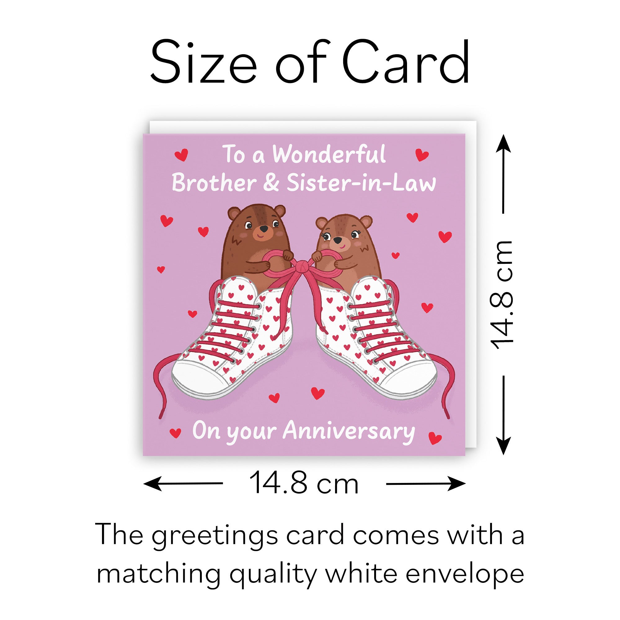 Brother And Sister In Law Anniversary Card Laces Love Story - Default Title (B0DHWD2PQ4)