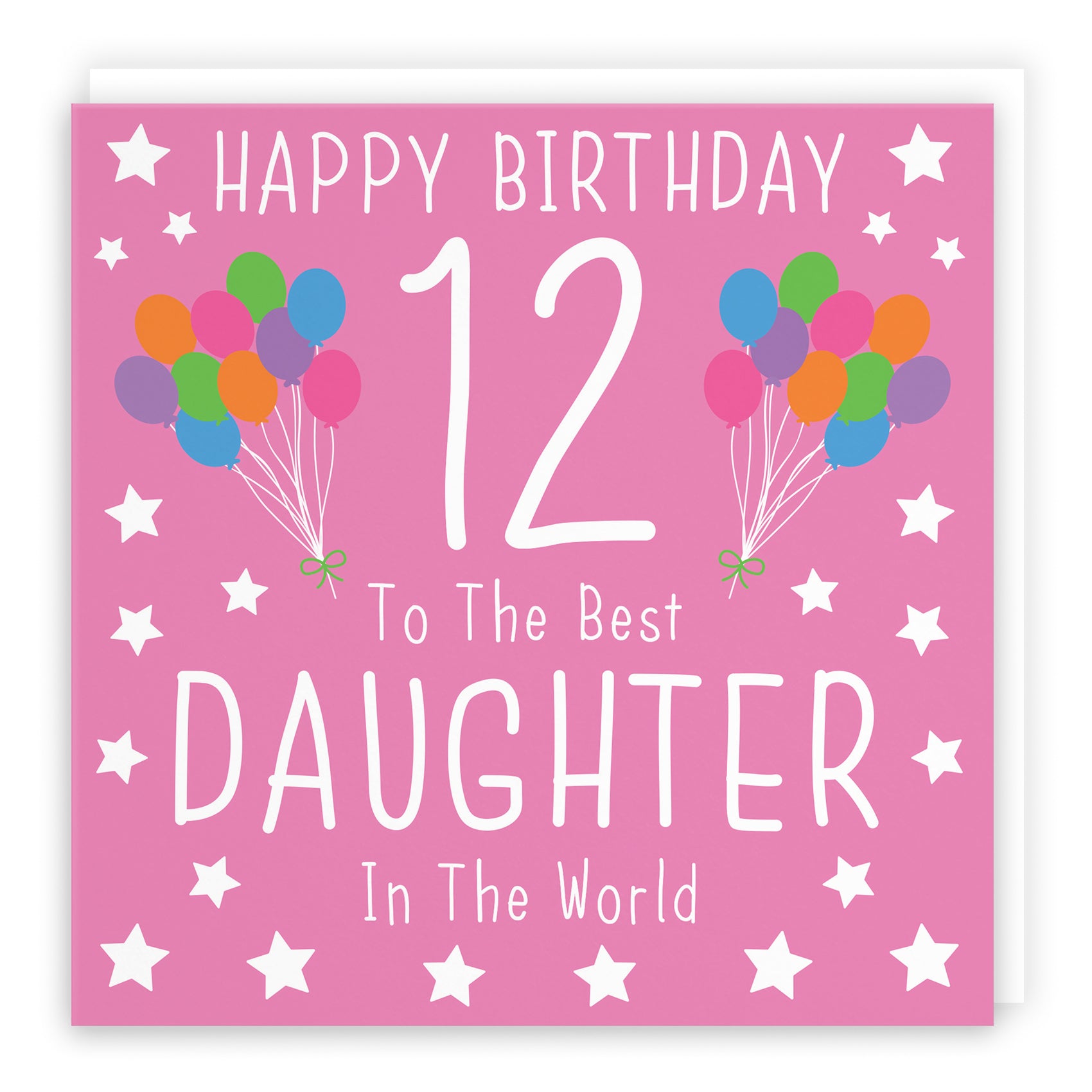 12th Daughter Birthday Card Iconic