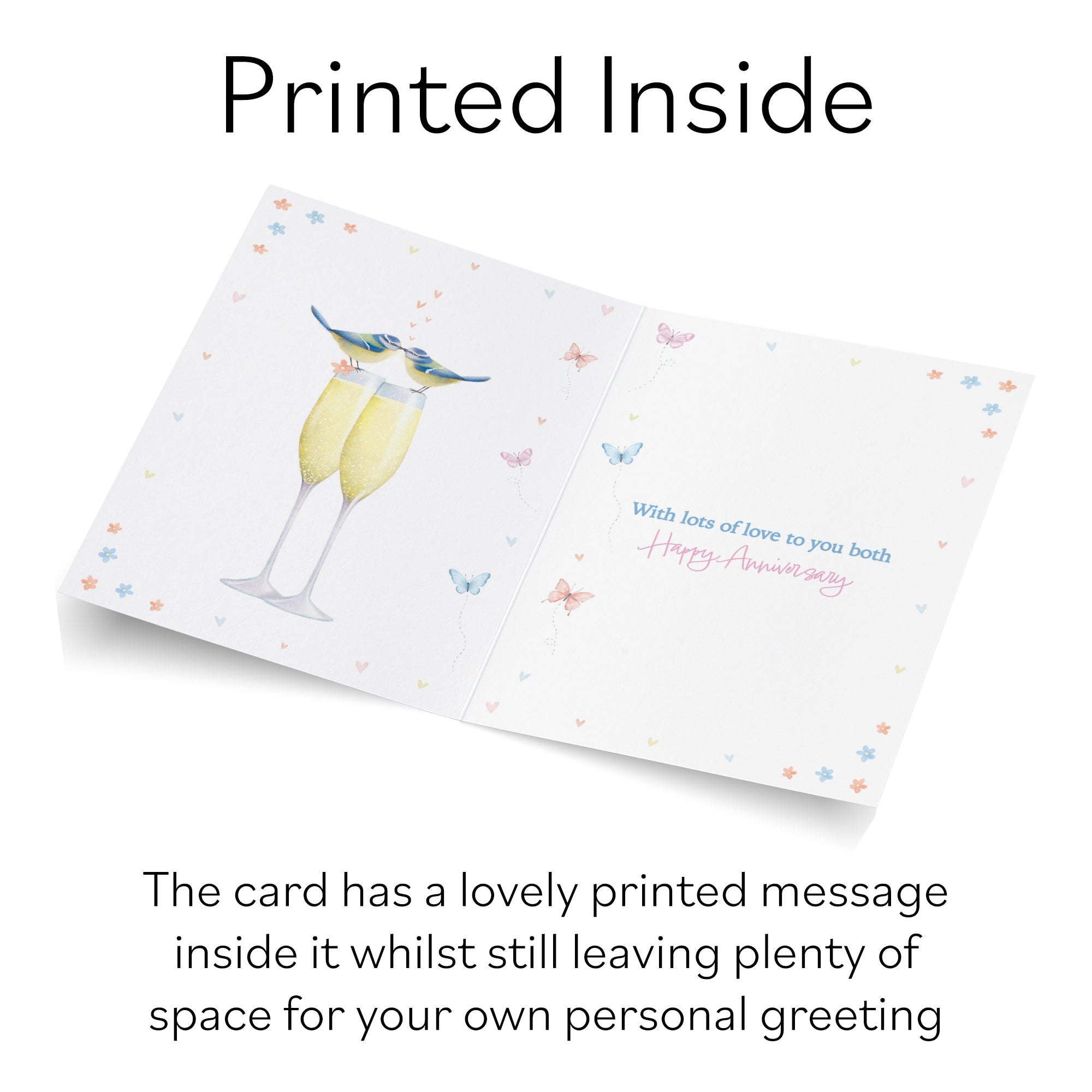 40th Mum And Dad Anniversary Card Champagne Flutes Milo's Gallery