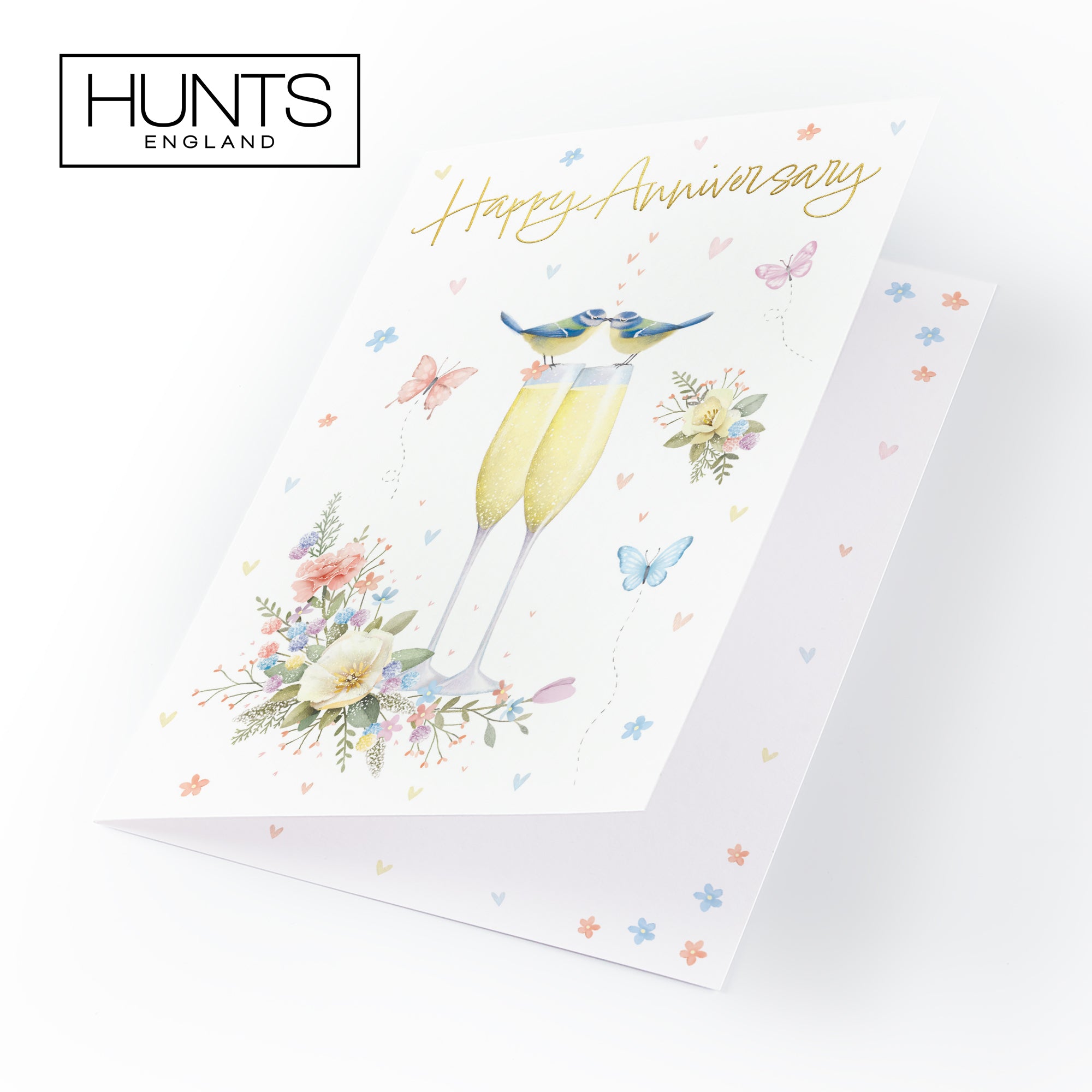 Anniversary Card Champagne Flutes Milo's Gallery