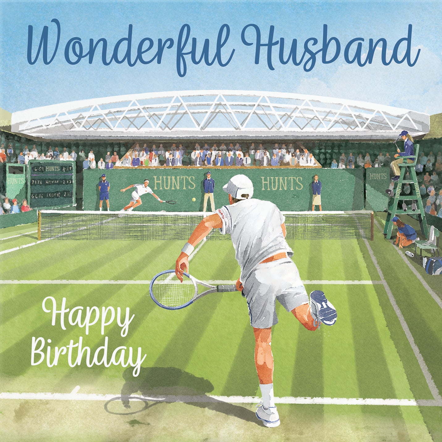 Husband Tennis Birthday Card For Him Milo's Gallery