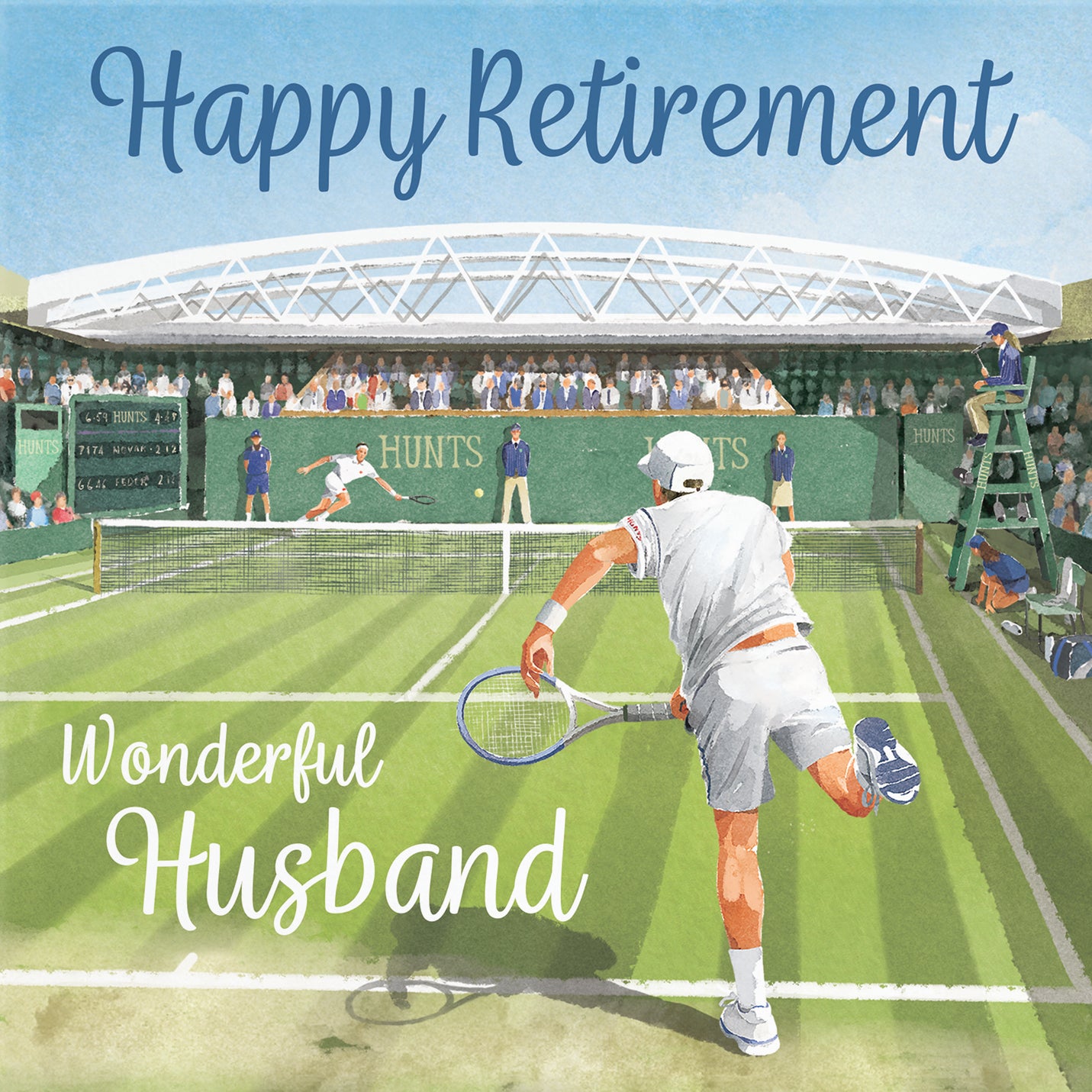 Husband Retirement Congratulations Tennis Card Milo's Gallery