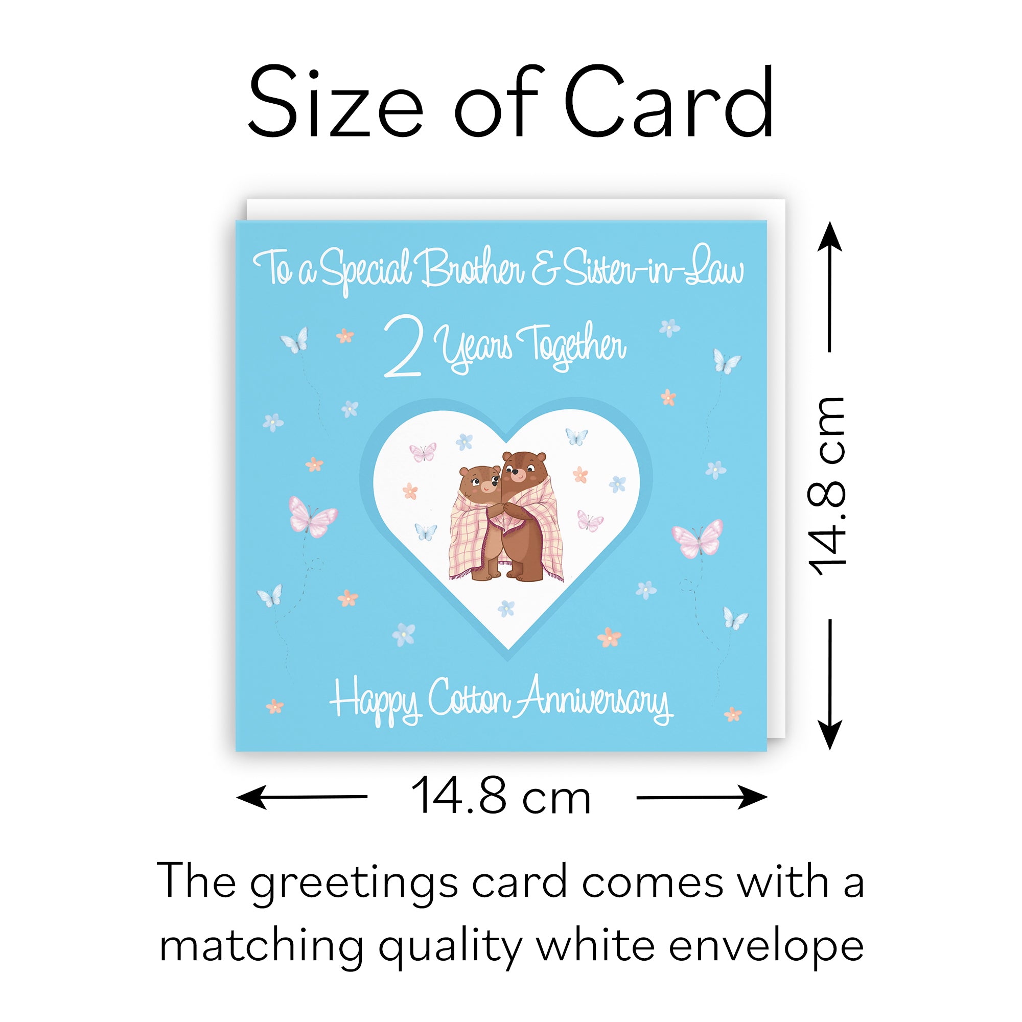 2nd Brother & Sister-in-Law Anniversary Card Romantic Meadows